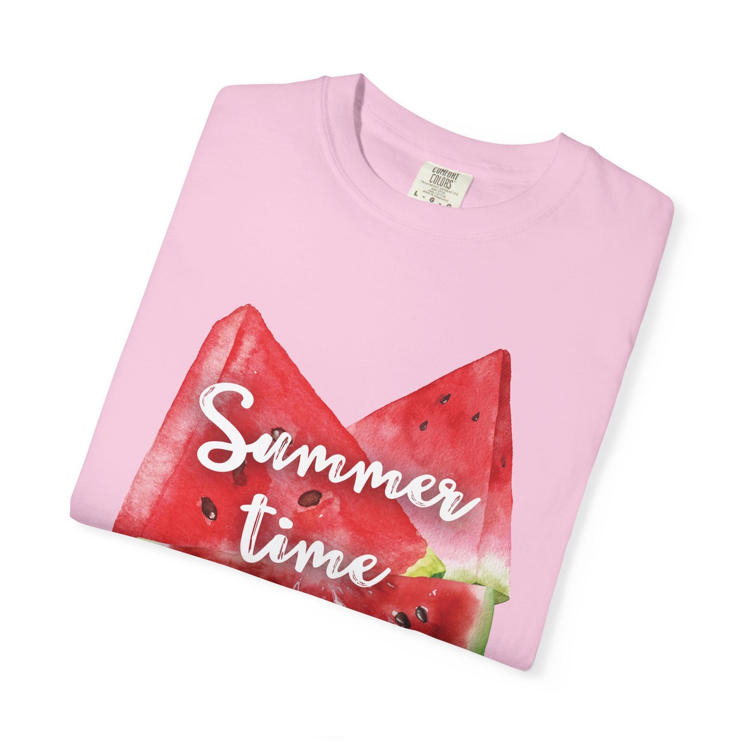 Summer Time Watermelon T-Shirt, Vacation Wear, Unisex Casual Tee, Beach Day Outfit, Gifts for Summer Lovers
