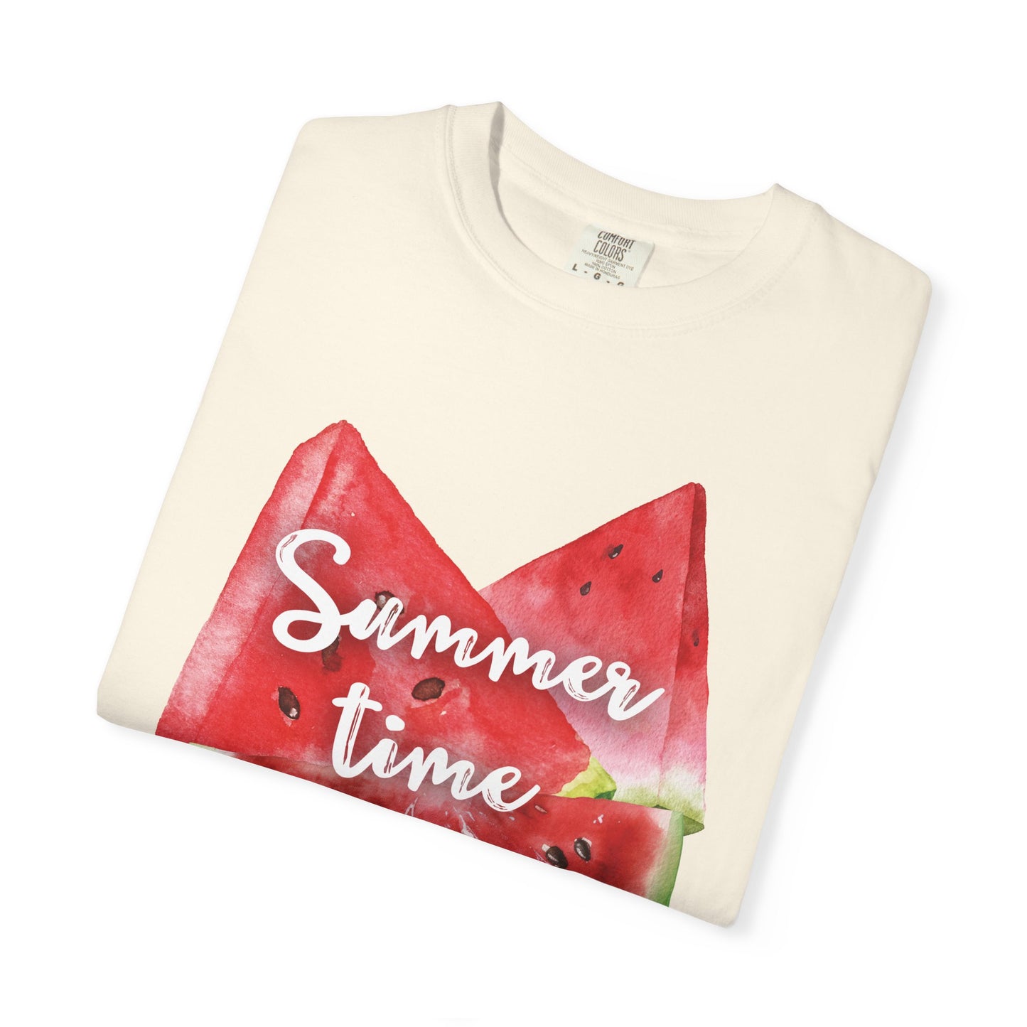 Summer Time Watermelon T-Shirt, Vacation Wear, Unisex Casual Tee, Beach Day Outfit, Gifts for Summer Lovers