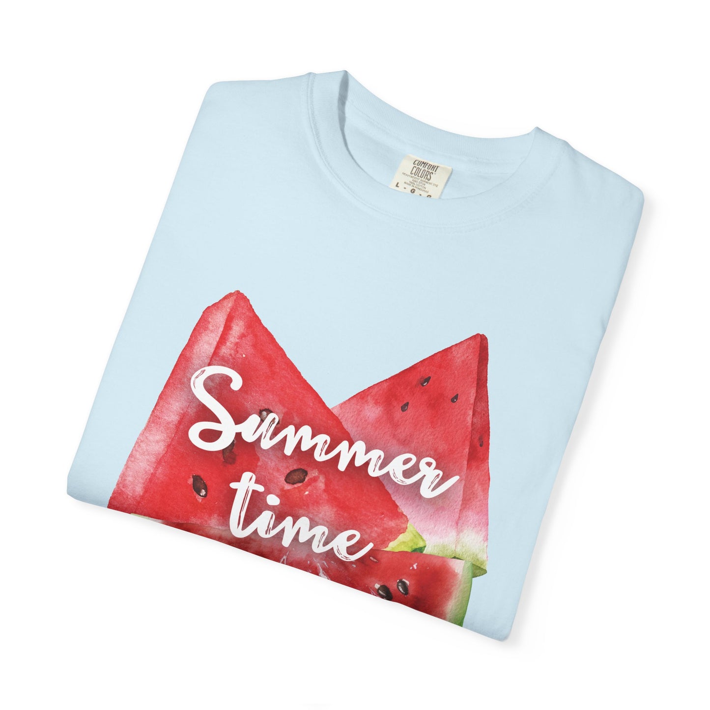 Summer Time Watermelon T-Shirt, Vacation Wear, Unisex Casual Tee, Beach Day Outfit, Gifts for Summer Lovers
