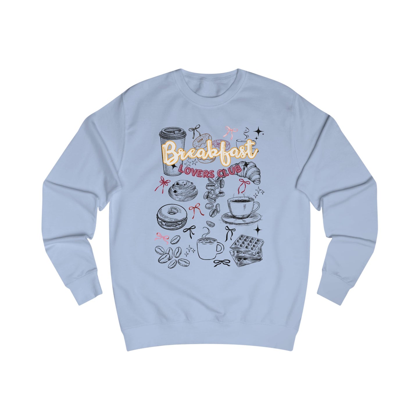 Breakfast Lovers Unisex Sweatshirt, Cozy Gift for Foodies, Casual Wear, Brunch Apparel, Birthday Present, Kitchen Style