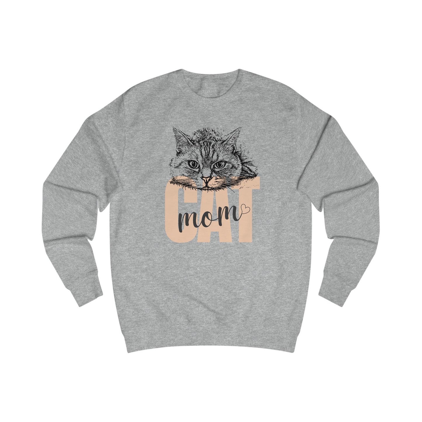 Cat Mom Unisex Sweatshirt - Cozy Gift for Cat Lovers, Birthday, Pet Celebration, Cute Cat Lover Apparel, Funny Cat Mom Gift