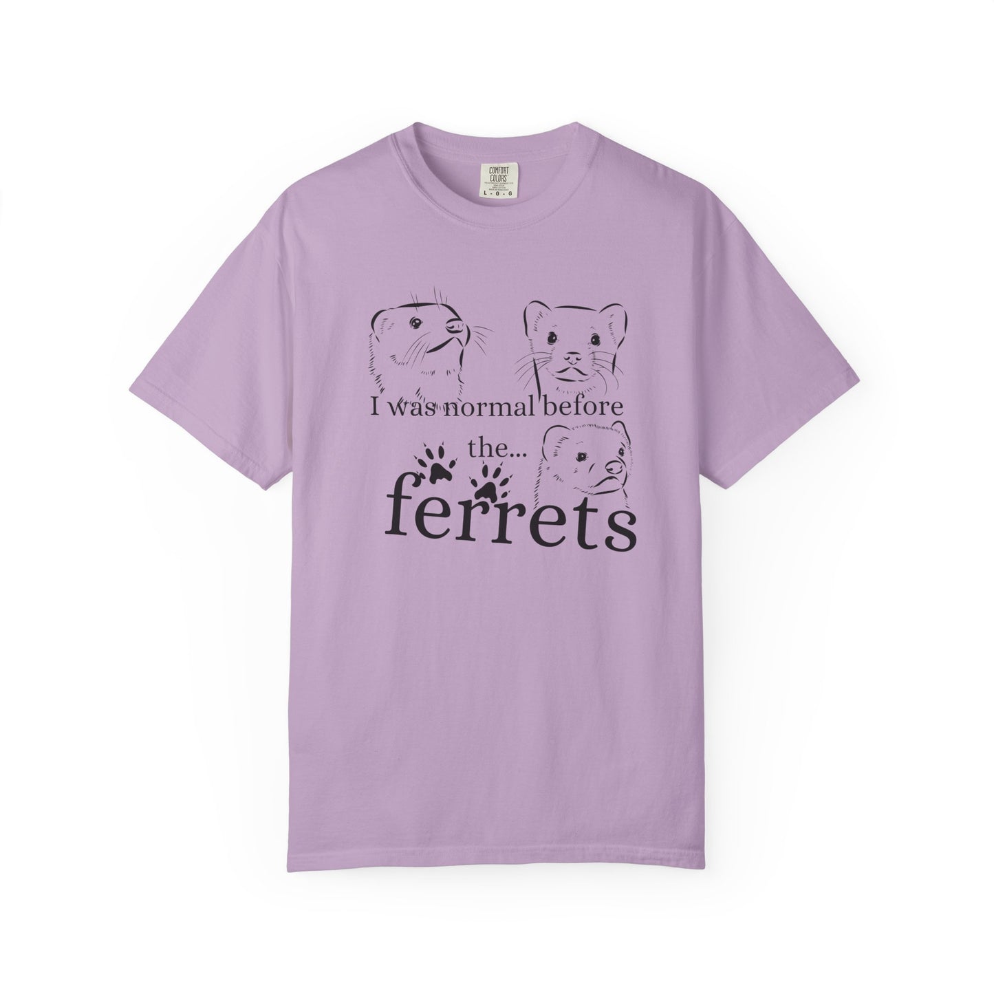 Whimsical Ferret T-shirt, Cute Animal Lover Tee, Gift for Pet Owners, Funny Graphic Tee, Ferret Mom/Dad Gift