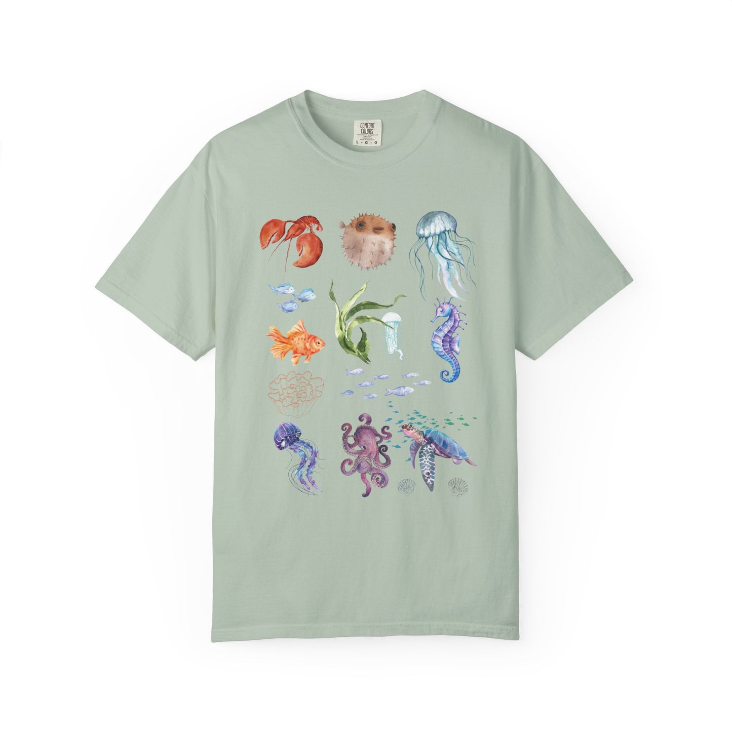 Ocean-Inspired Unisex T-Shirt, Beachwear, Sea Life Tee, Summer Gift, Nature Lover Apparel, Gift for Ocean Enthusiasts, Sustainable Fashion