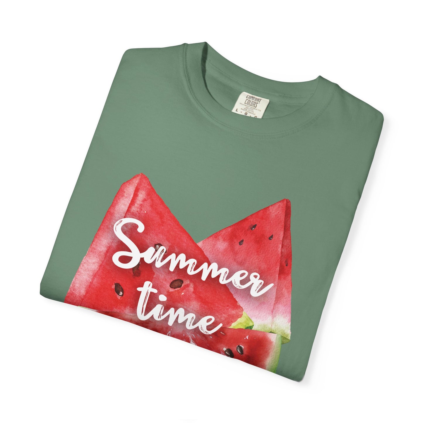Summer Time Watermelon T-Shirt, Vacation Wear, Unisex Casual Tee, Beach Day Outfit, Gifts for Summer Lovers