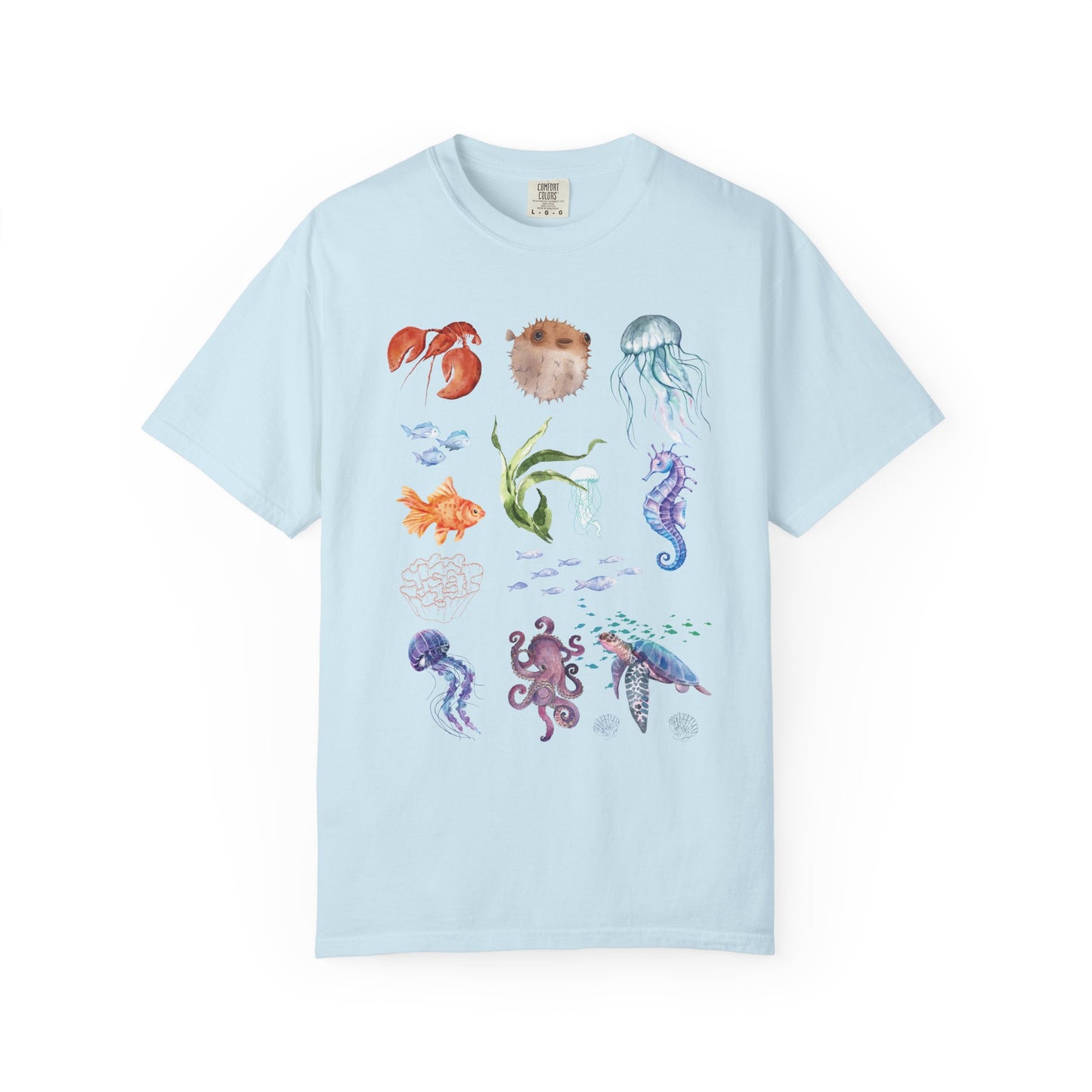 Ocean-Inspired Unisex T-Shirt, Beachwear, Sea Life Tee, Summer Gift, Nature Lover Apparel, Gift for Ocean Enthusiasts, Sustainable Fashion
