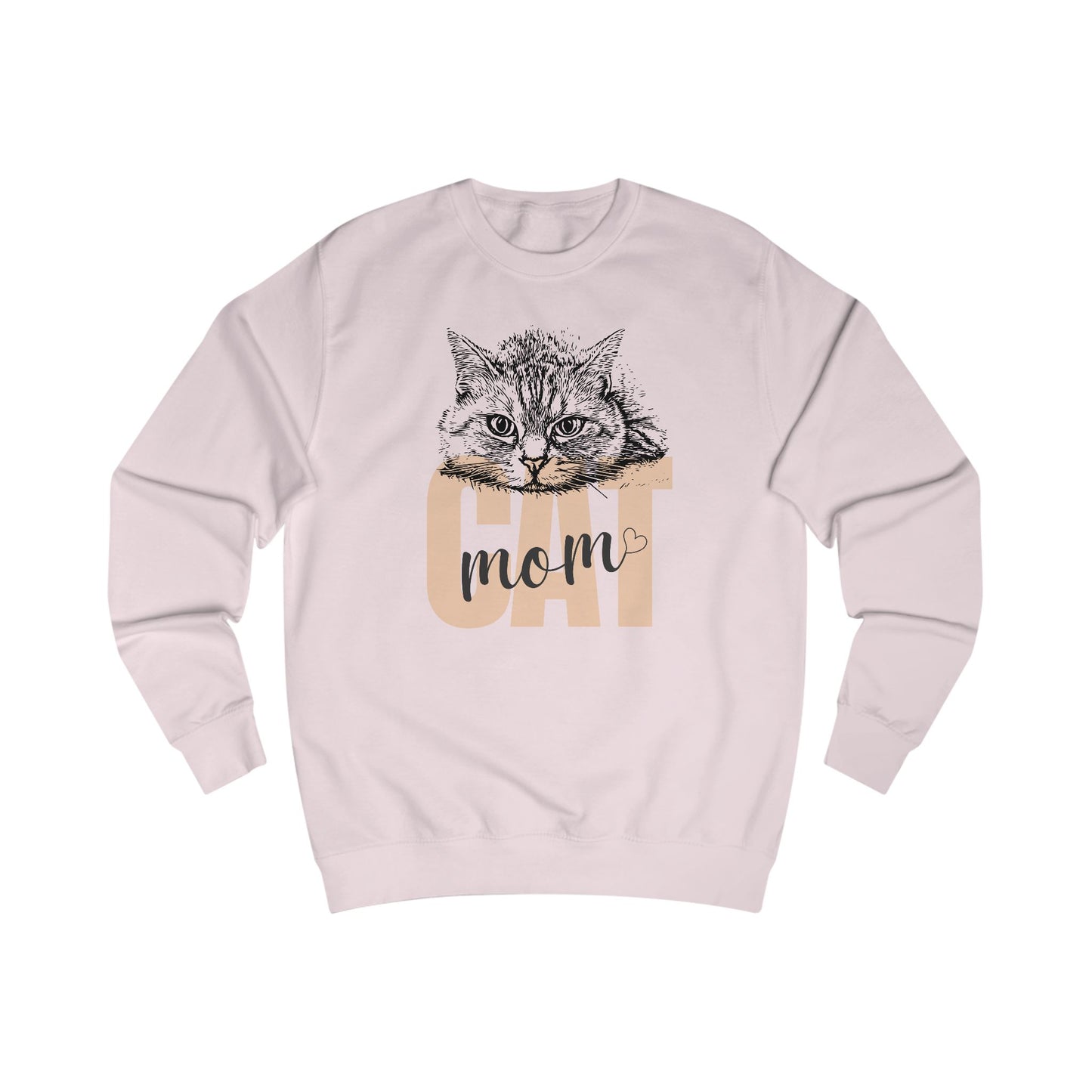 Cat Mom Unisex Sweatshirt - Cozy Gift for Cat Lovers, Birthday, Pet Celebration, Cute Cat Lover Apparel, Funny Cat Mom Gift