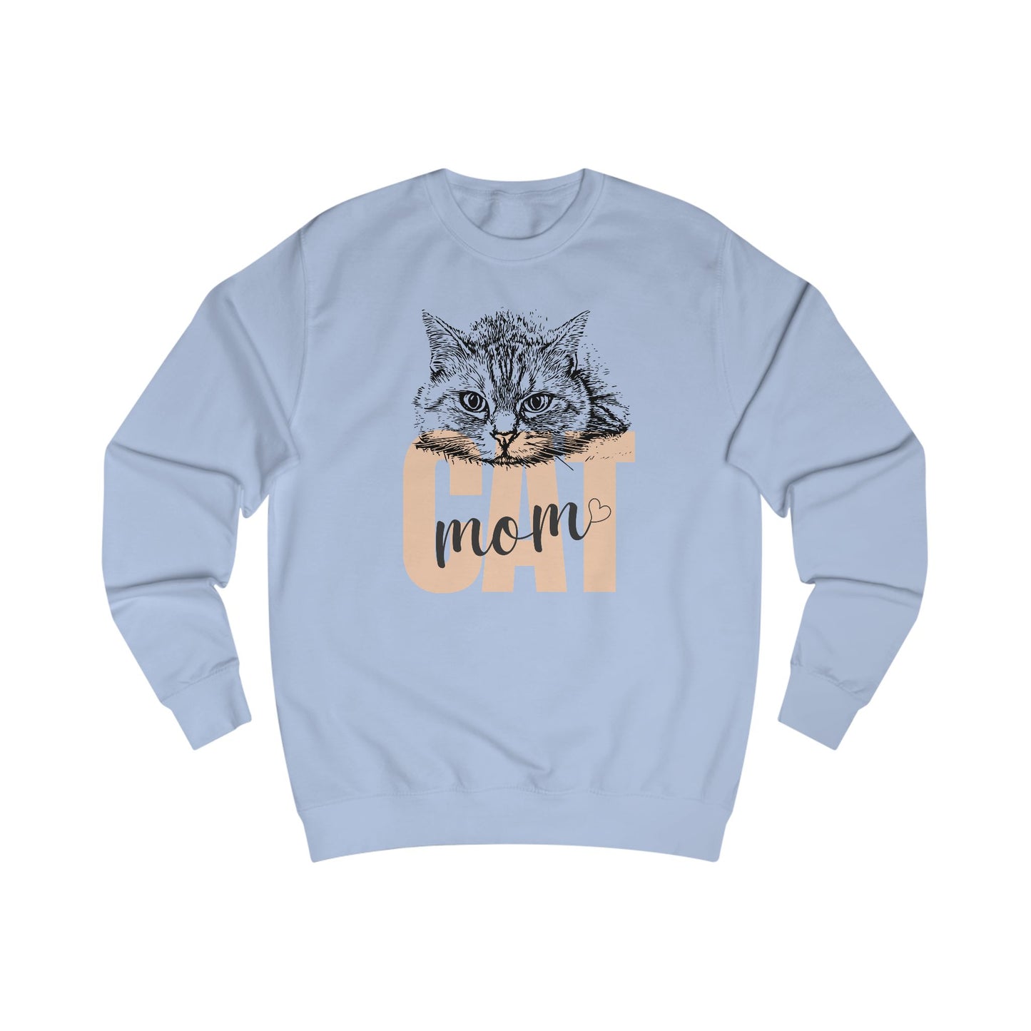 Cat Mom Unisex Sweatshirt - Cozy Gift for Cat Lovers, Birthday, Pet Celebration, Cute Cat Lover Apparel, Funny Cat Mom Gift