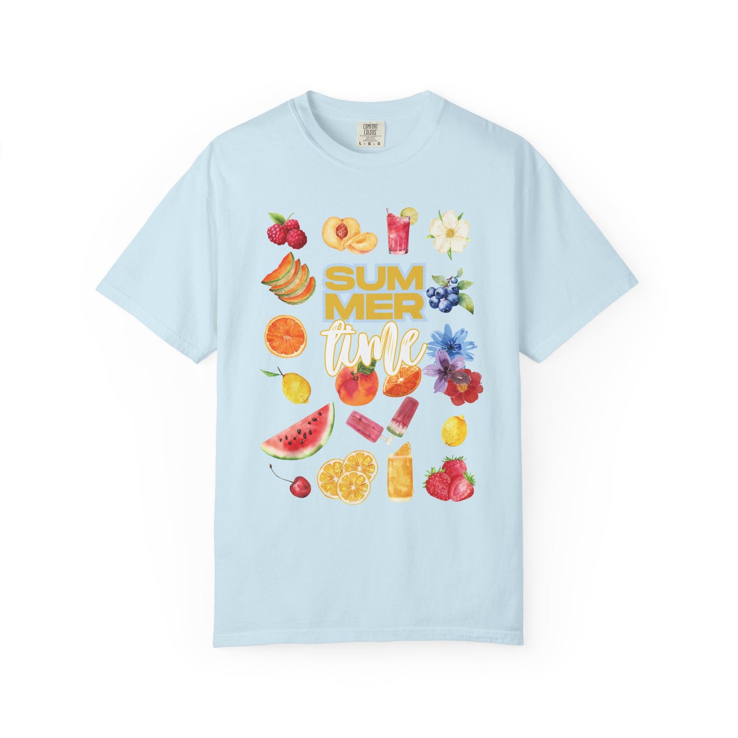 Summer Fruit Vibes T-Shirt, Unisex Casual Tee, Graphic Tee for Summer, Beachwear, Vacation Top, Gift for Her