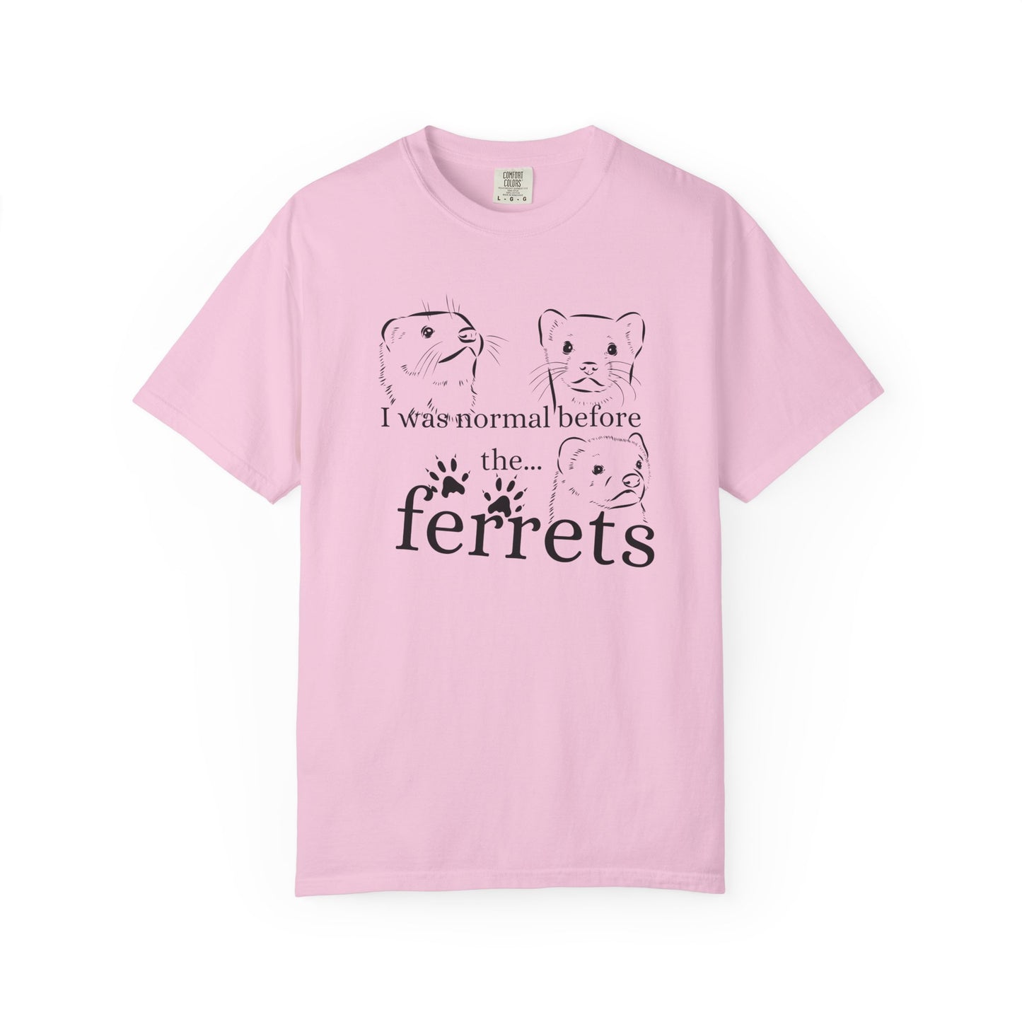 Whimsical Ferret T-shirt, Cute Animal Lover Tee, Gift for Pet Owners, Funny Graphic Tee, Ferret Mom/Dad Gift