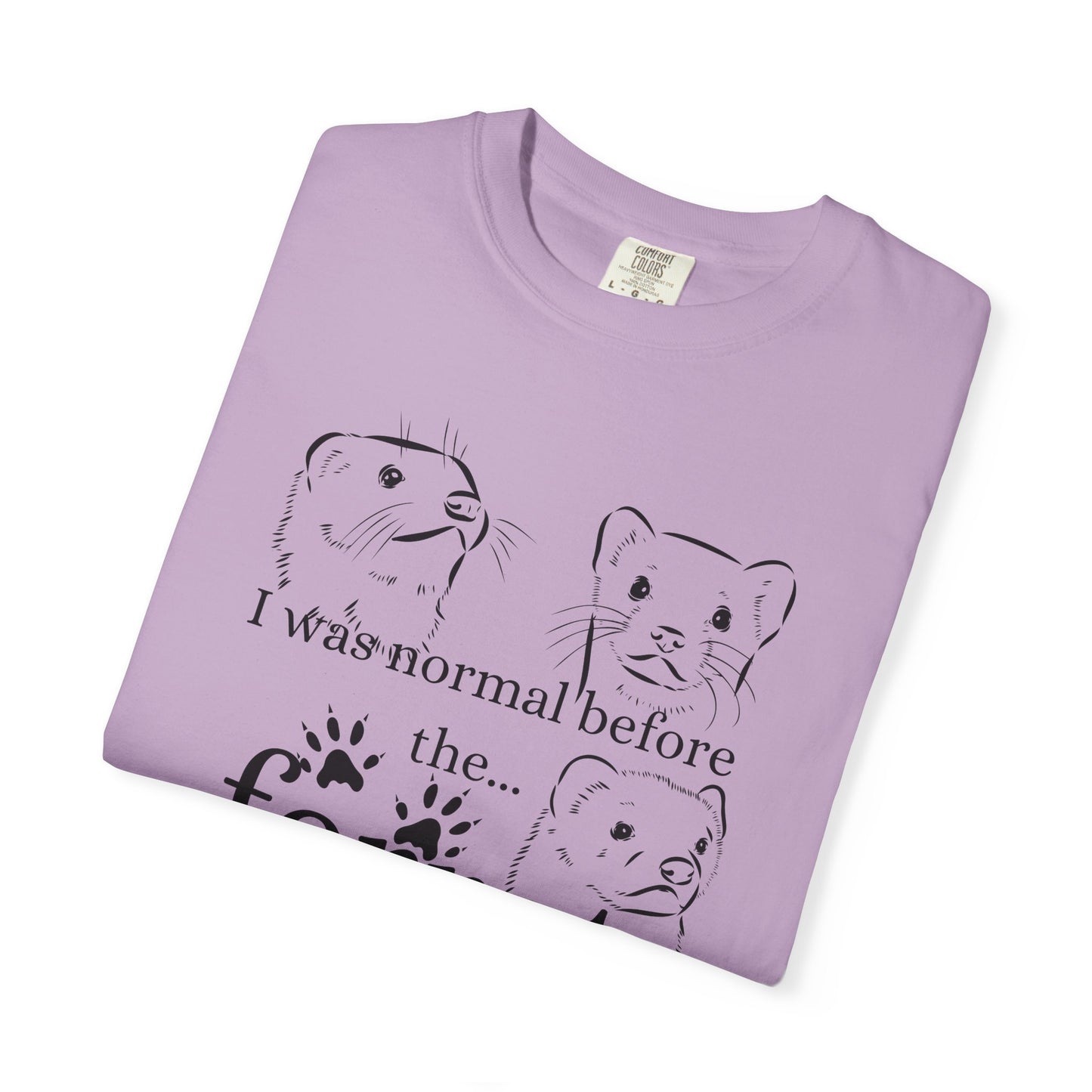 Whimsical Ferret T-shirt, Cute Animal Lover Tee, Gift for Pet Owners, Funny Graphic Tee, Ferret Mom/Dad Gift