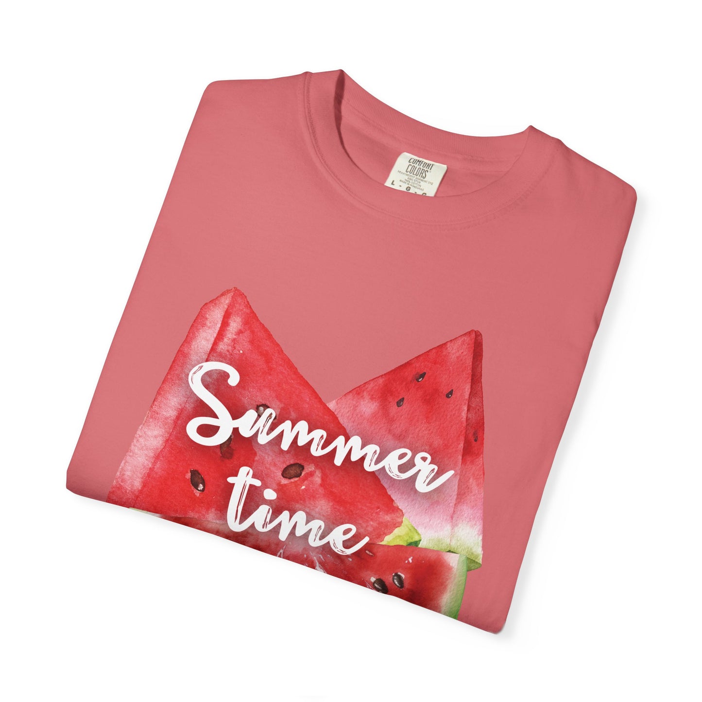 Summer Time Watermelon T-Shirt, Vacation Wear, Unisex Casual Tee, Beach Day Outfit, Gifts for Summer Lovers