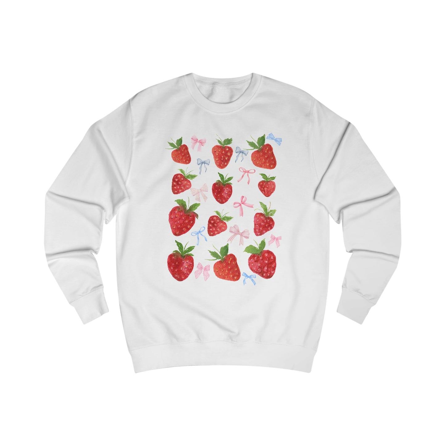 Strawberry Delight Unisex Sweatshirt - Cozy Style, Gift Idea for Friends, Spring Fashion, Comfortable Outfit, Perfect for Berry Lovers