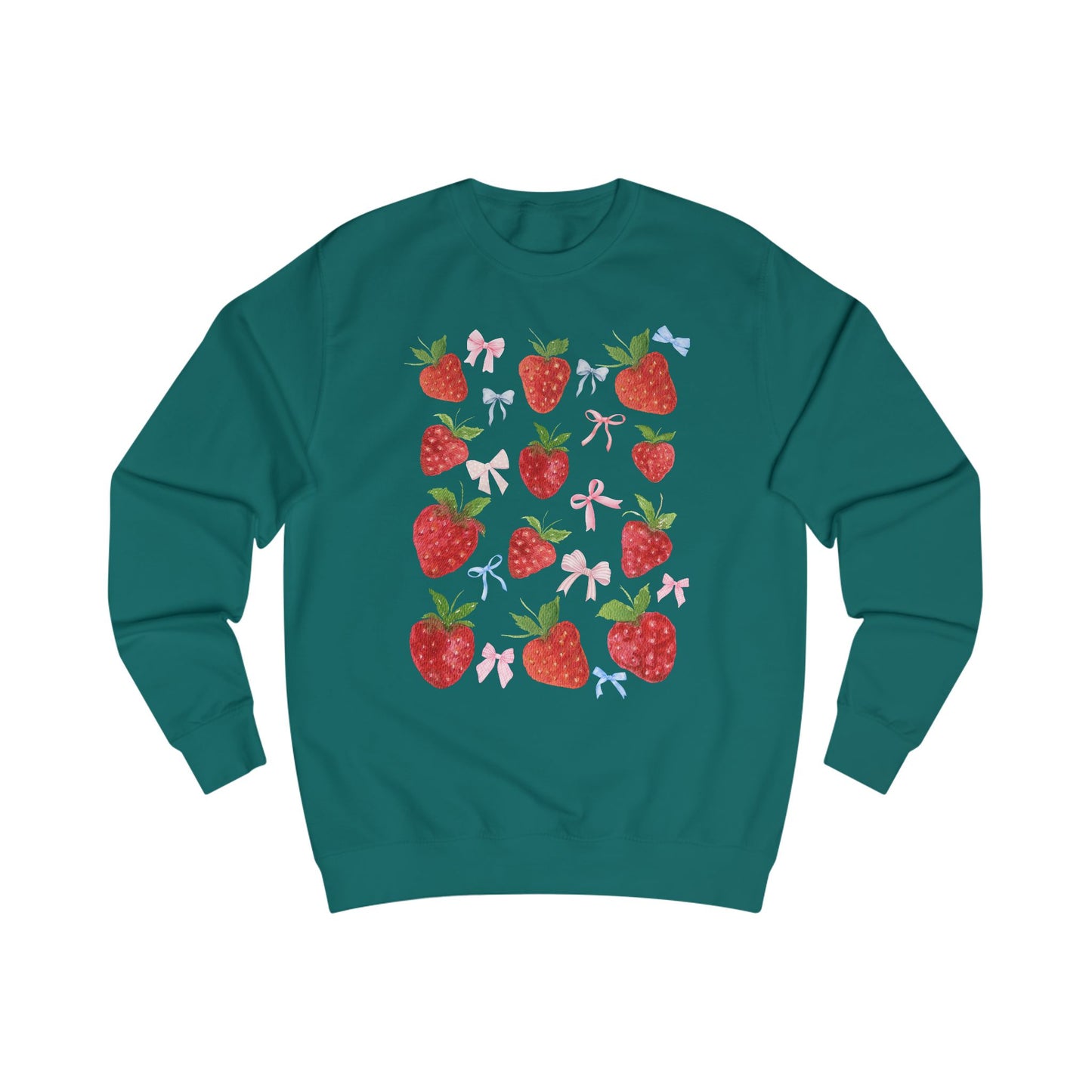 Strawberry Delight Unisex Sweatshirt - Cozy Style, Gift Idea for Friends, Spring Fashion, Comfortable Outfit, Perfect for Berry Lovers