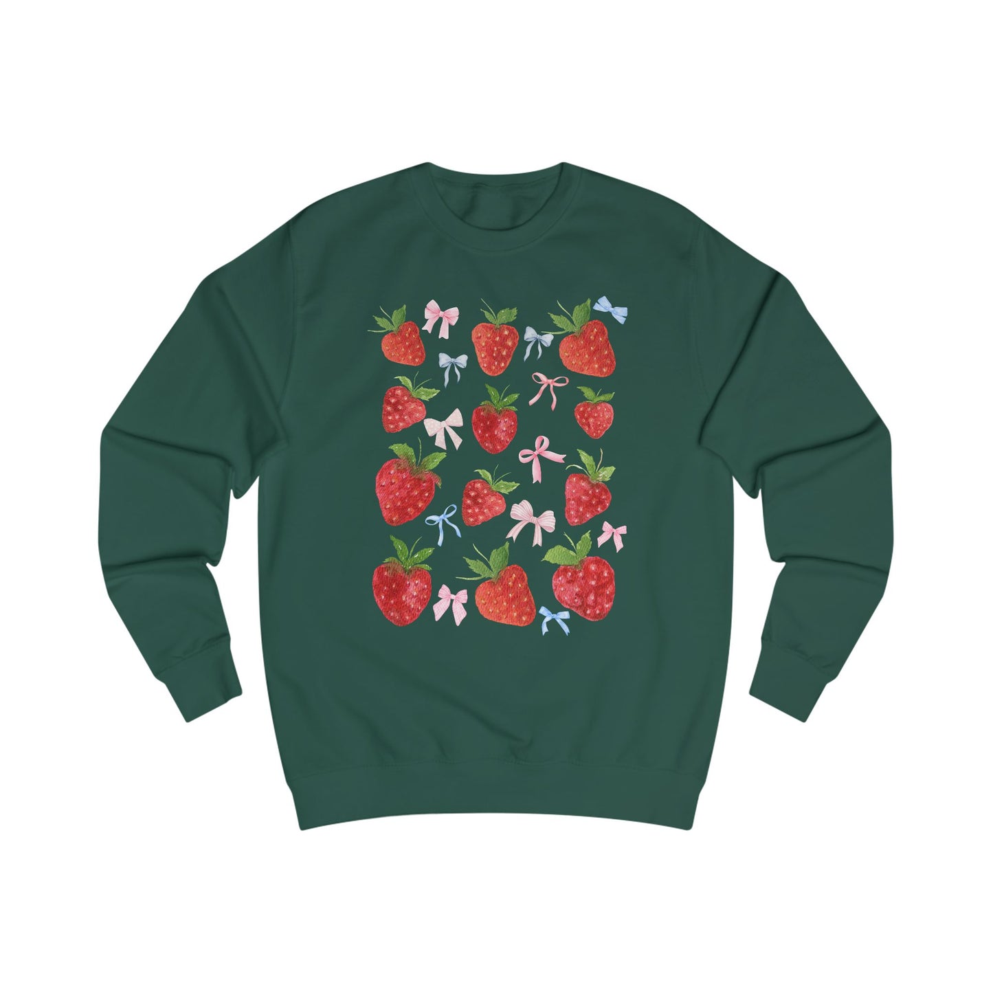 Strawberry Delight Unisex Sweatshirt - Cozy Style, Gift Idea for Friends, Spring Fashion, Comfortable Outfit, Perfect for Berry Lovers