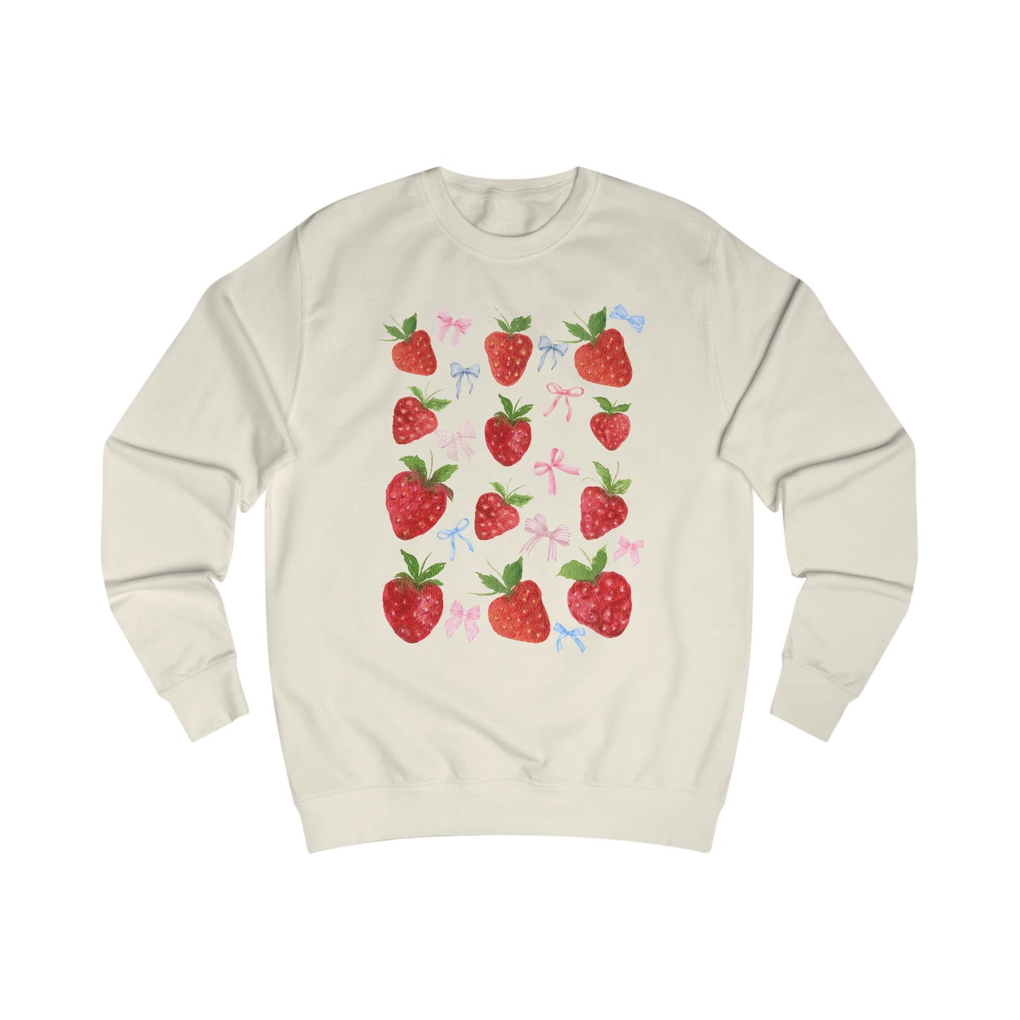 Strawberry Delight Unisex Sweatshirt - Cozy Style, Gift Idea for Friends, Spring Fashion, Comfortable Outfit, Perfect for Berry Lovers