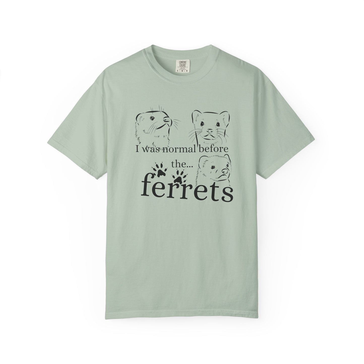 Whimsical Ferret T-shirt, Cute Animal Lover Tee, Gift for Pet Owners, Funny Graphic Tee, Ferret Mom/Dad Gift