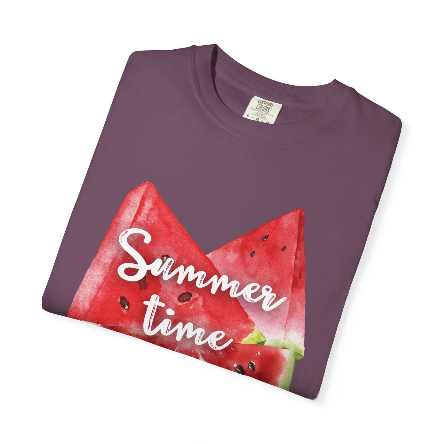 Summer Time Watermelon T-Shirt, Vacation Wear, Unisex Casual Tee, Beach Day Outfit, Gifts for Summer Lovers