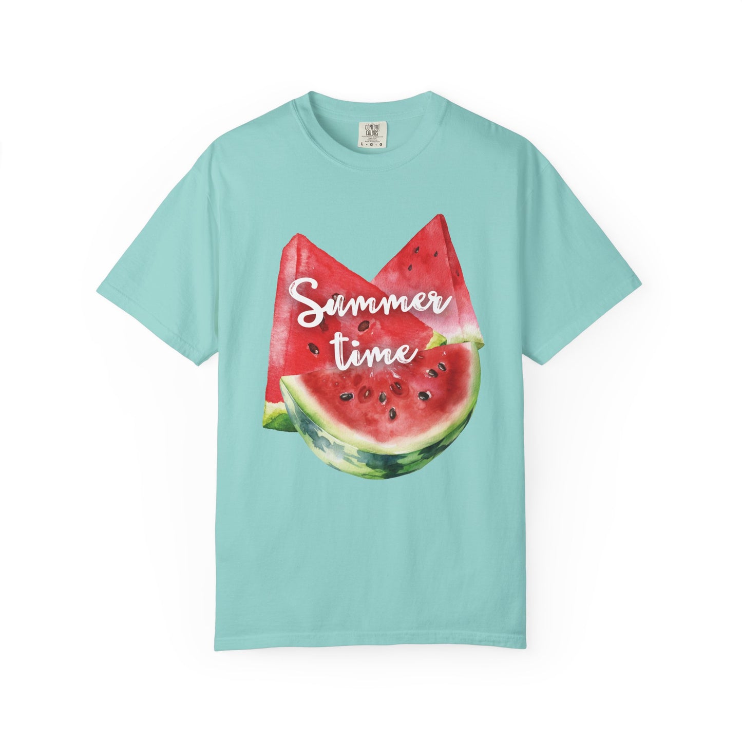 Summer Time Watermelon T-Shirt, Vacation Wear, Unisex Casual Tee, Beach Day Outfit, Gifts for Summer Lovers