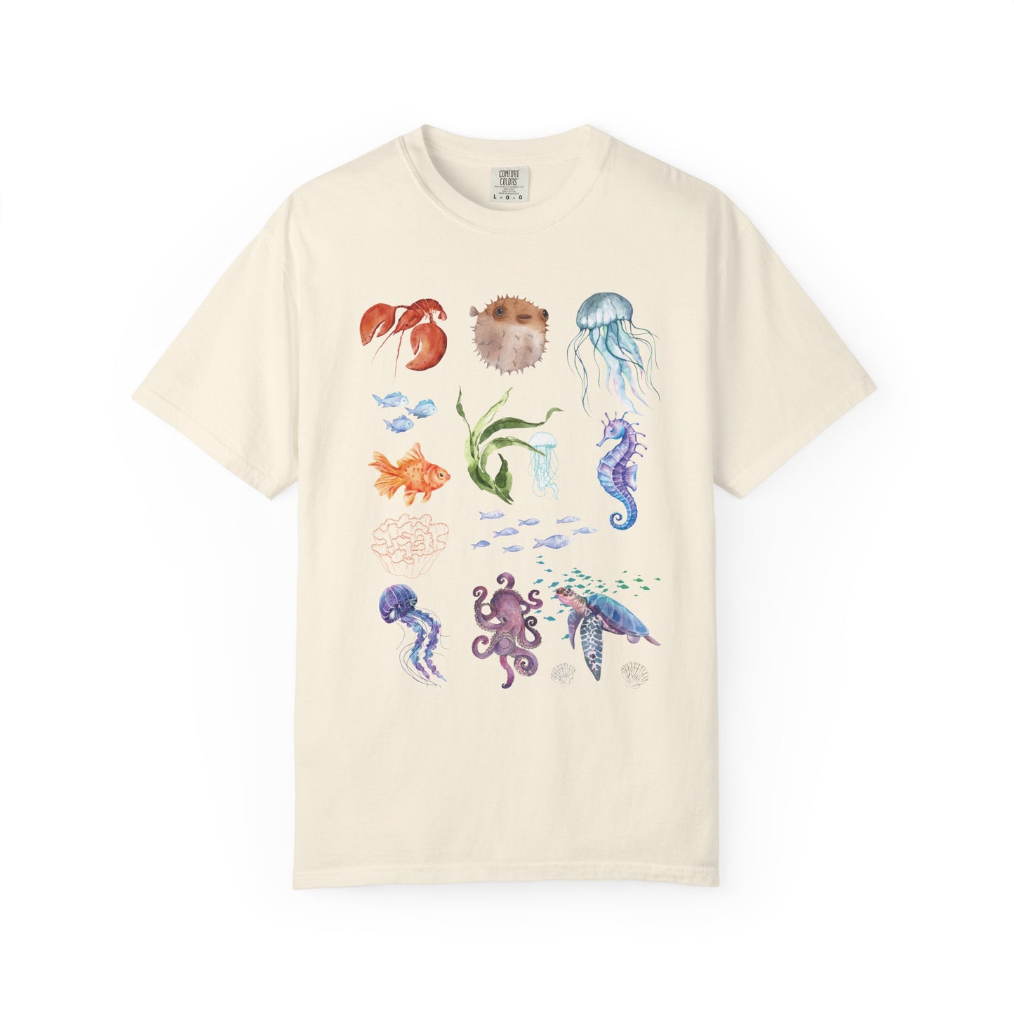 Ocean-Inspired Unisex T-Shirt, Beachwear, Sea Life Tee, Summer Gift, Nature Lover Apparel, Gift for Ocean Enthusiasts, Sustainable Fashion