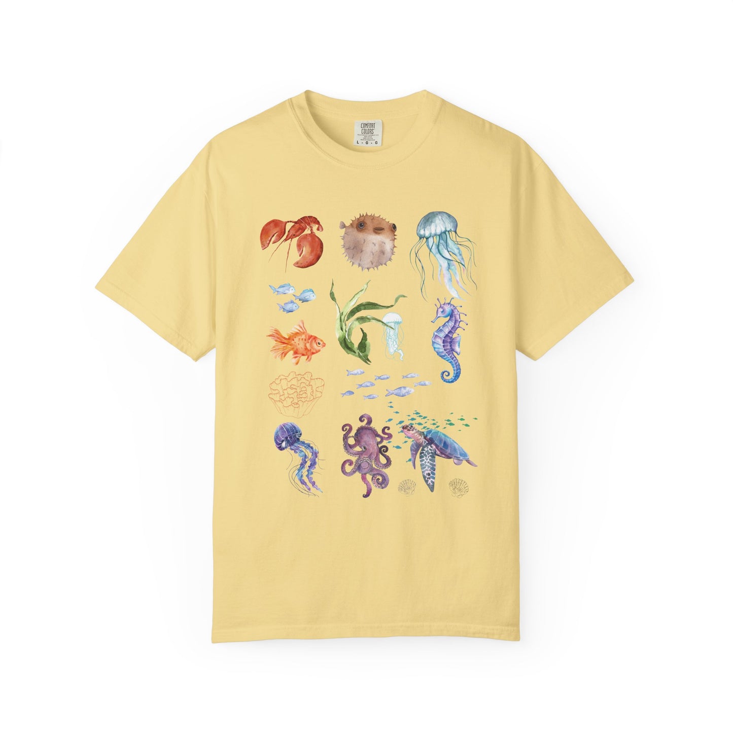 Ocean-Inspired Unisex T-Shirt, Beachwear, Sea Life Tee, Summer Gift, Nature Lover Apparel, Gift for Ocean Enthusiasts, Sustainable Fashion