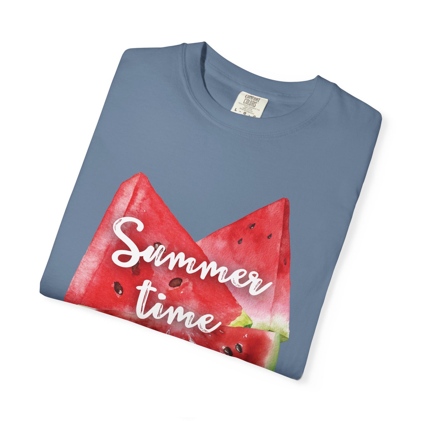 Summer Time Watermelon T-Shirt, Vacation Wear, Unisex Casual Tee, Beach Day Outfit, Gifts for Summer Lovers