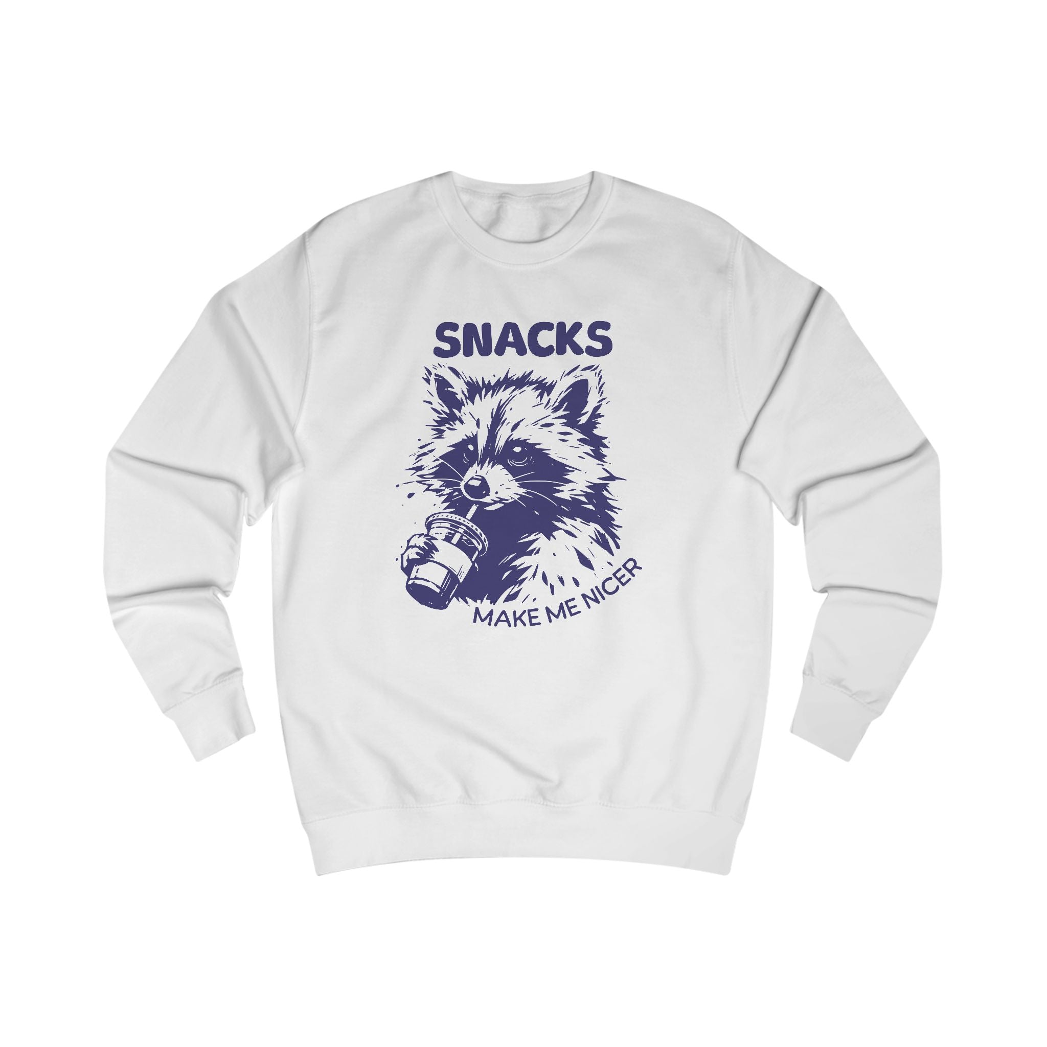 Playful Raccoon Sweatshirt - Raccoon Design, Funny Gift for Animal Lovers, Cozy Casual Wear, Unique Holiday Present, Cute Graphic Top