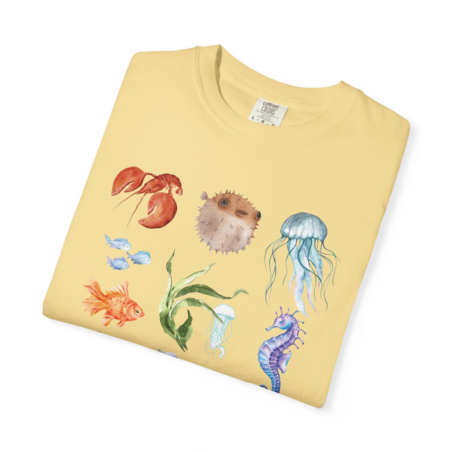 Ocean-Inspired Unisex T-Shirt, Beachwear, Sea Life Tee, Summer Gift, Nature Lover Apparel, Gift for Ocean Enthusiasts, Sustainable Fashion