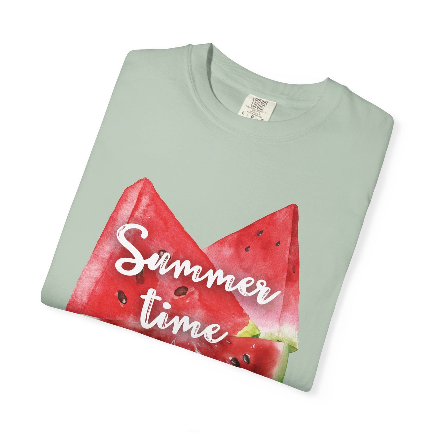 Summer Time Watermelon T-Shirt, Vacation Wear, Unisex Casual Tee, Beach Day Outfit, Gifts for Summer Lovers
