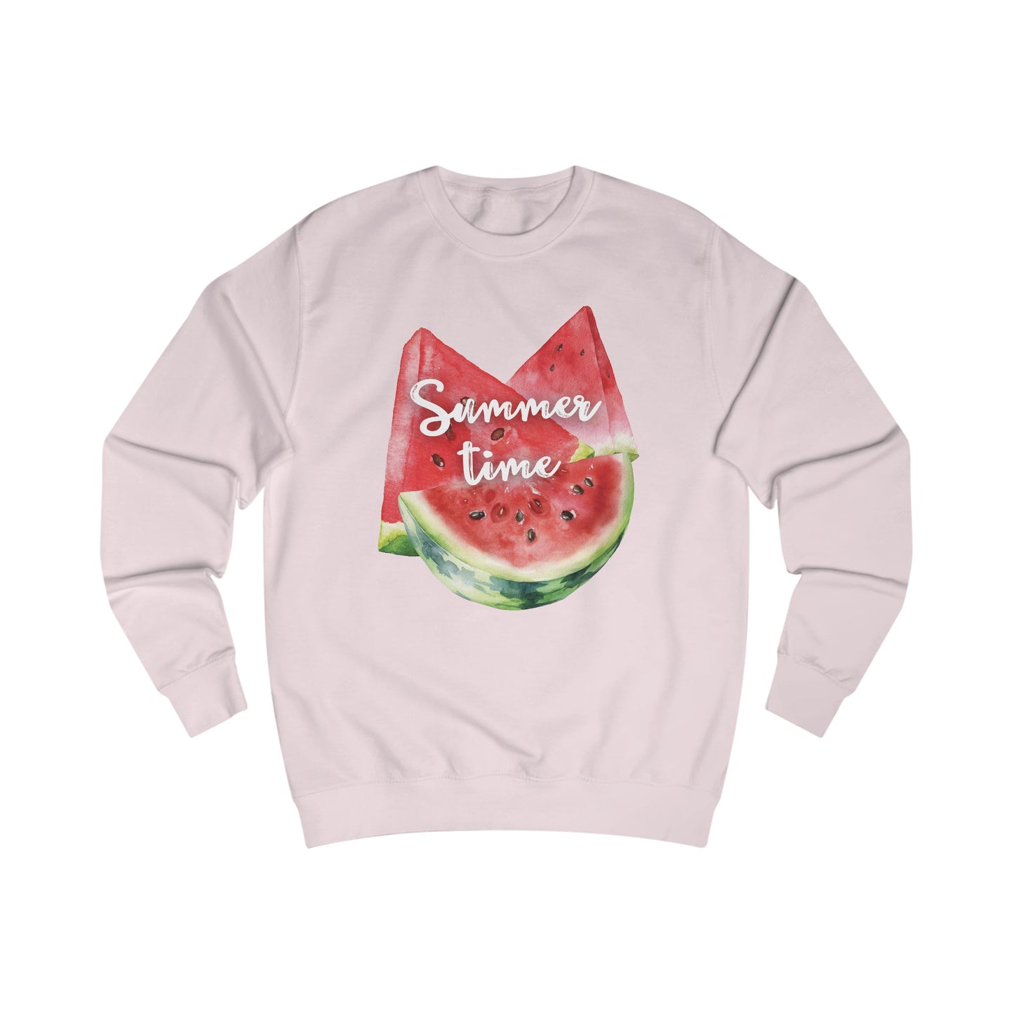 Summer Time Watermelon Unisex Sweatshirt | Cute Casual Apparel | Perfect for Vacation, Beach Days, Summer Parties, Outdoor Fun