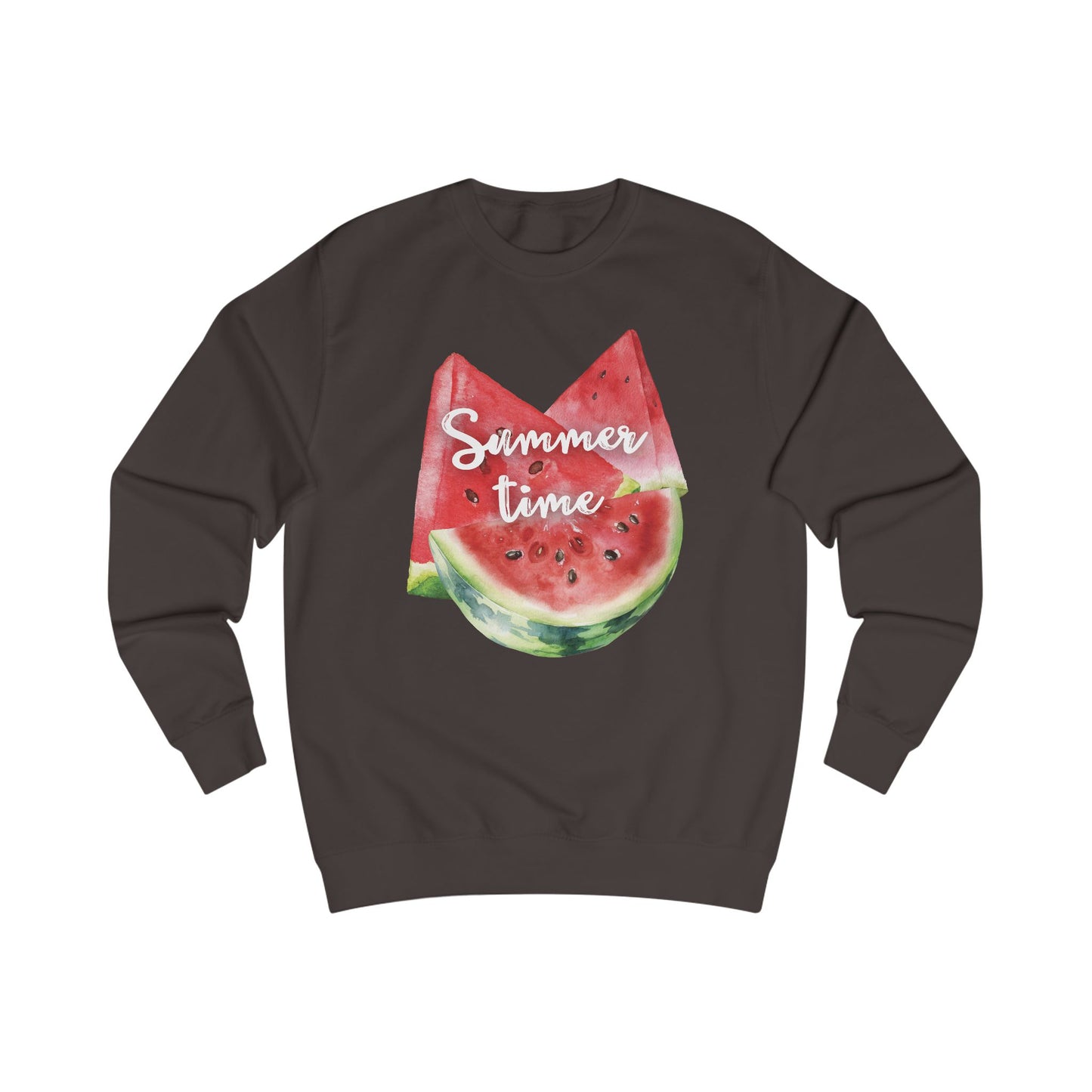 Summer Time Watermelon Unisex Sweatshirt | Cute Casual Apparel | Perfect for Vacation, Beach Days, Summer Parties, Outdoor Fun