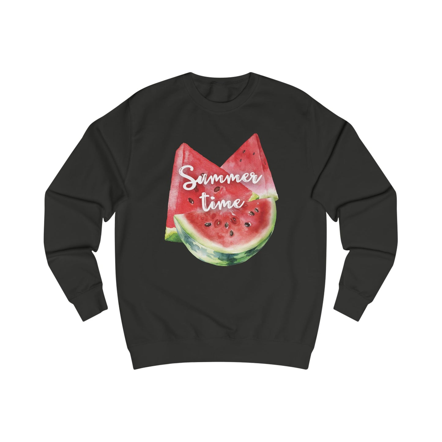 Summer Time Watermelon Unisex Sweatshirt | Cute Casual Apparel | Perfect for Vacation, Beach Days, Summer Parties, Outdoor Fun