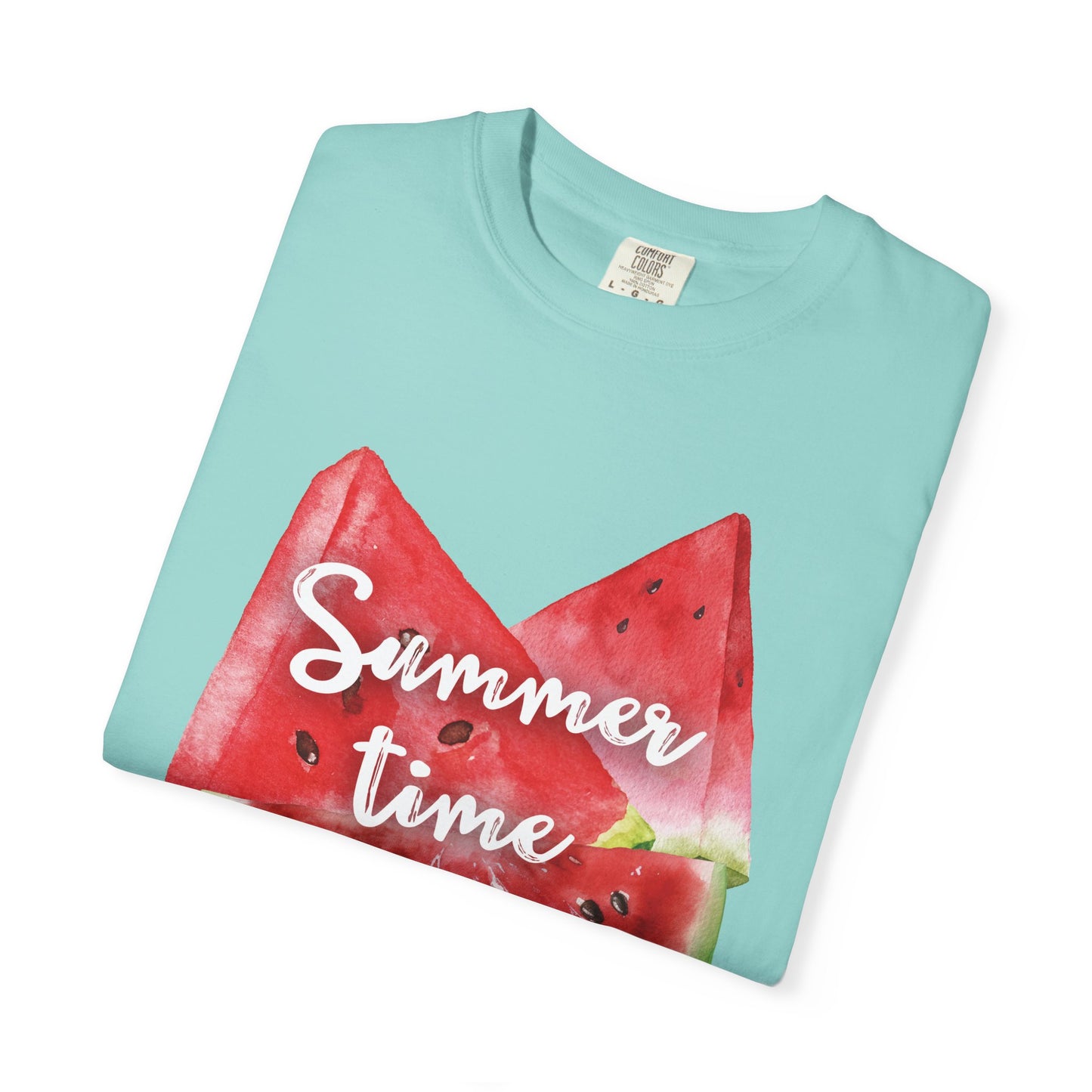 Summer Time Watermelon T-Shirt, Vacation Wear, Unisex Casual Tee, Beach Day Outfit, Gifts for Summer Lovers