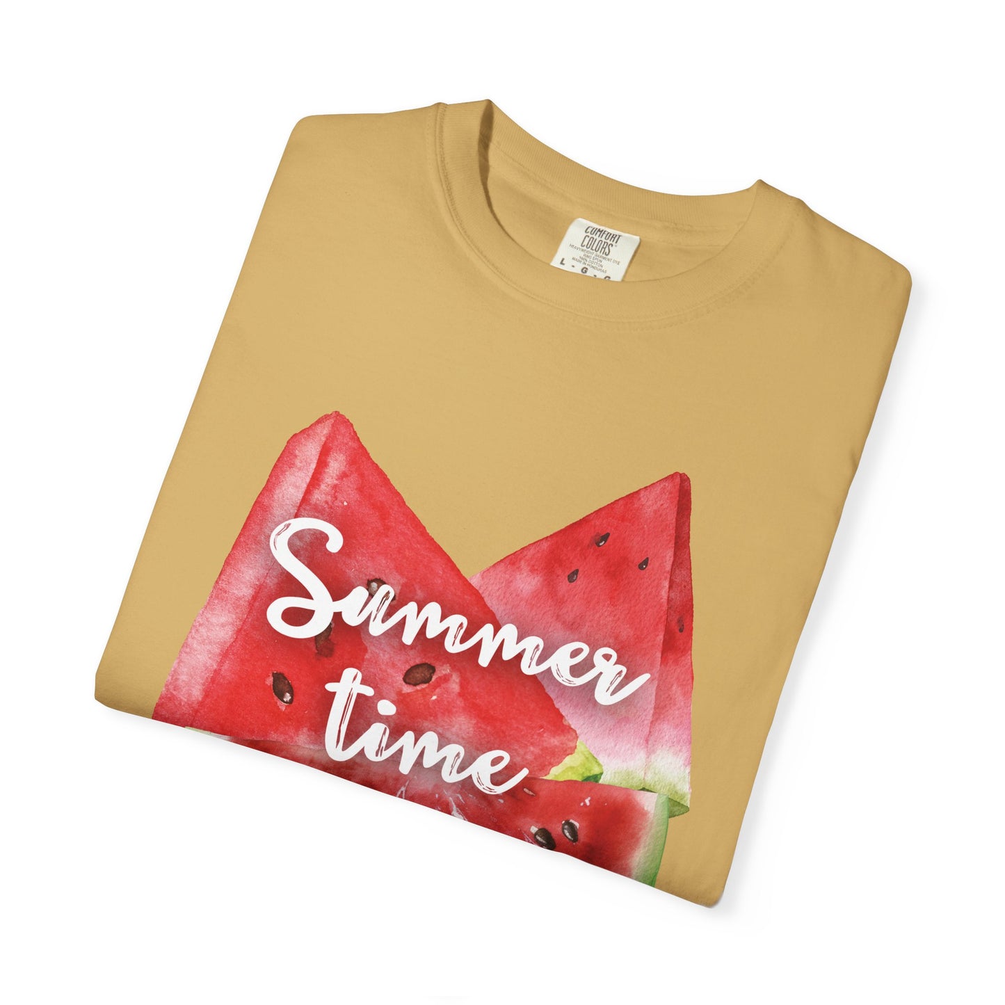 Summer Time Watermelon T-Shirt, Vacation Wear, Unisex Casual Tee, Beach Day Outfit, Gifts for Summer Lovers
