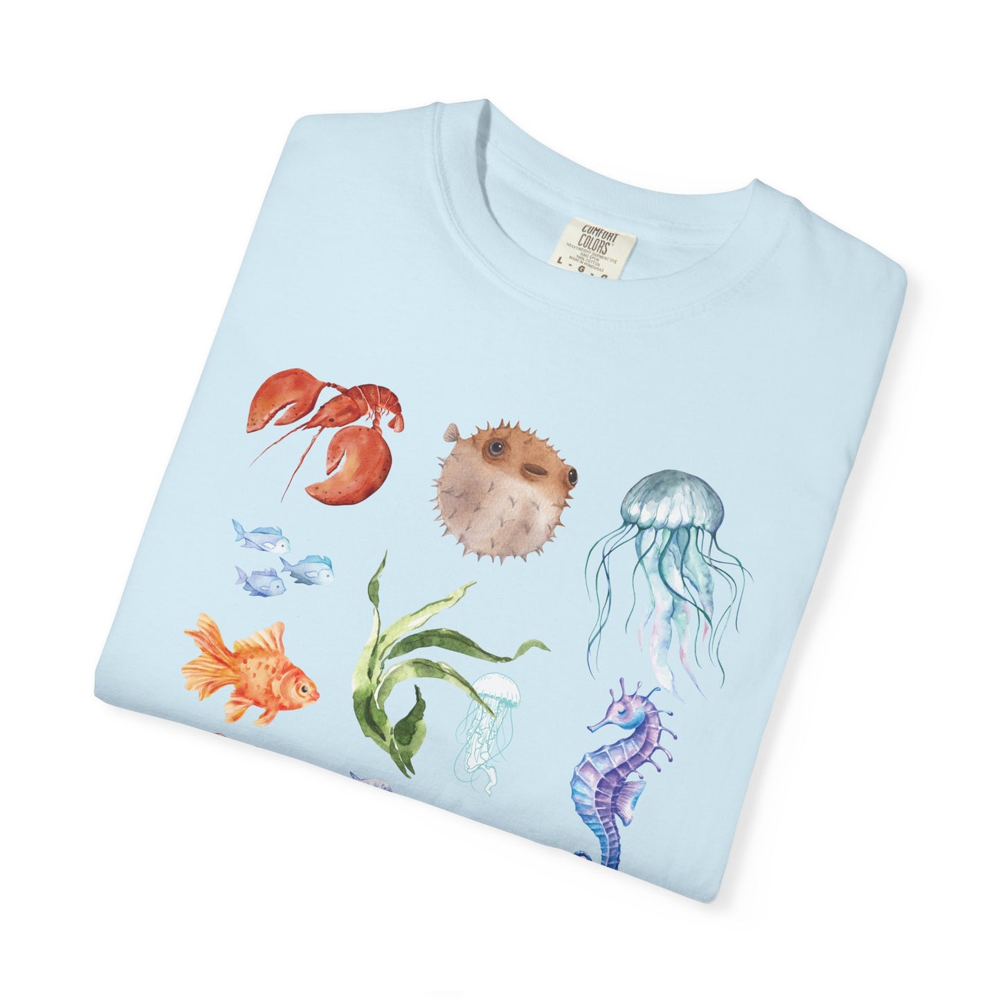 Ocean-Inspired Unisex T-Shirt, Beachwear, Sea Life Tee, Summer Gift, Nature Lover Apparel, Gift for Ocean Enthusiasts, Sustainable Fashion