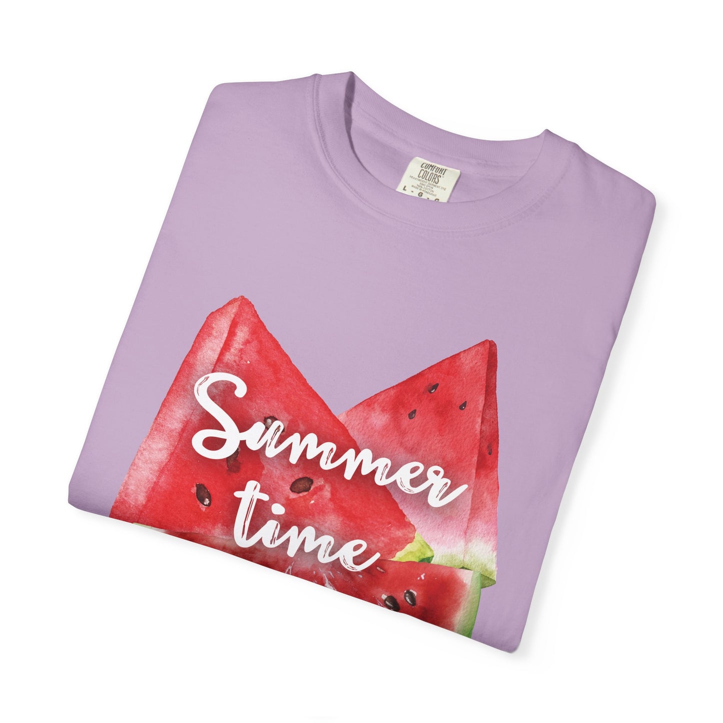 Summer Time Watermelon T-Shirt, Vacation Wear, Unisex Casual Tee, Beach Day Outfit, Gifts for Summer Lovers