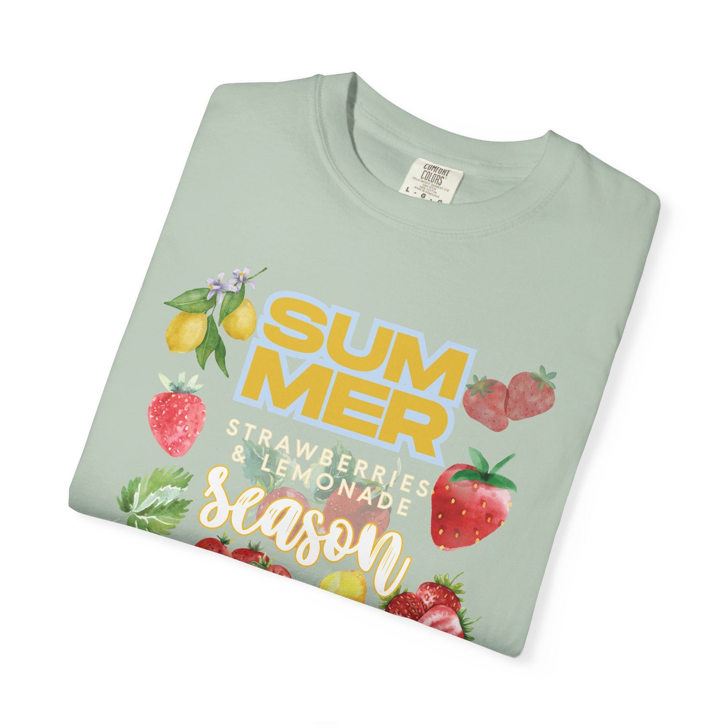 Strawberry Lemonade Shirt, Summer Fruit T-Shirt | Unisex Garment-Dyed Tee,  Summer Vibes, Gift for Foodies, Casual Wear