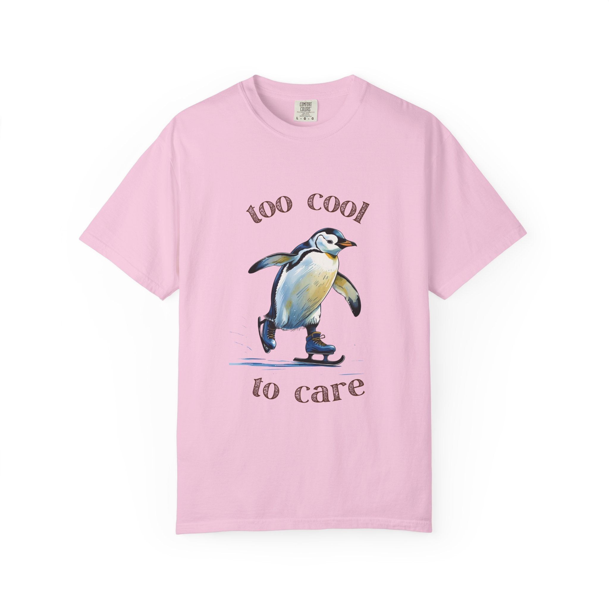 Cool Penguin Graphic T-Shirt, Unisex Casual Tee, Funny Gift, Ice Skating Humor, Perfect for Birthdays & Holidays