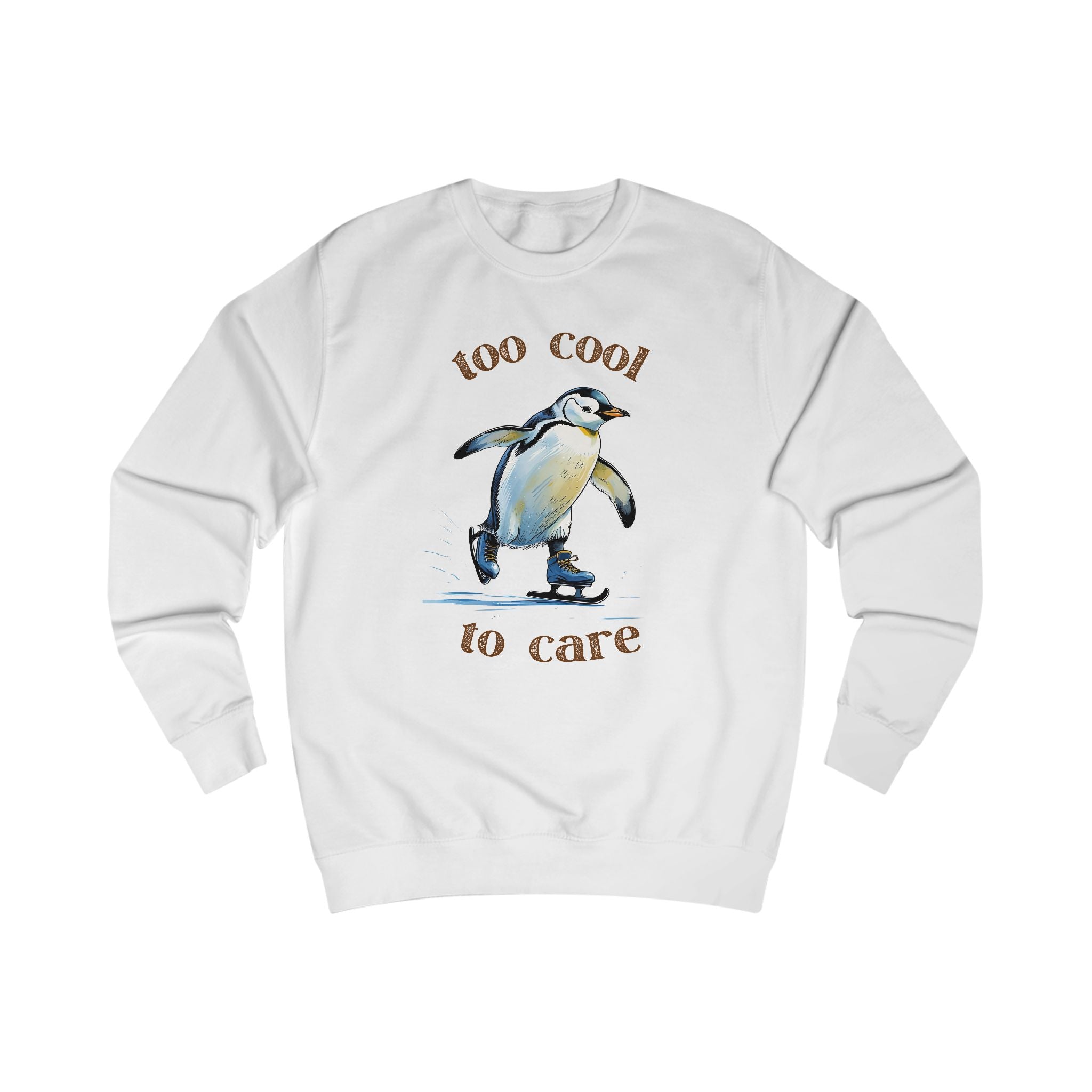 Cool Penguin Unisex Sweatshirt, Funny Sweatshirt, Cute Animal Apparel, Casual Wear, Gift for Animal Lovers, Winter Fashion