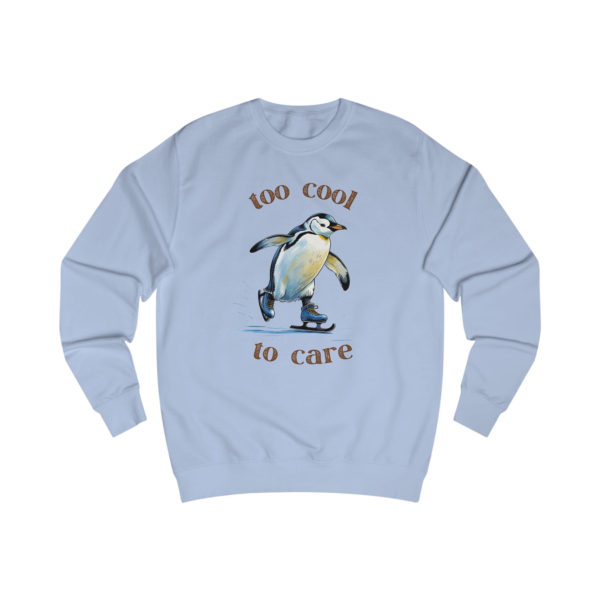 Cool Penguin Unisex Sweatshirt, Funny Sweatshirt, Cute Animal Apparel, Casual Wear, Gift for Animal Lovers, Winter Fashion