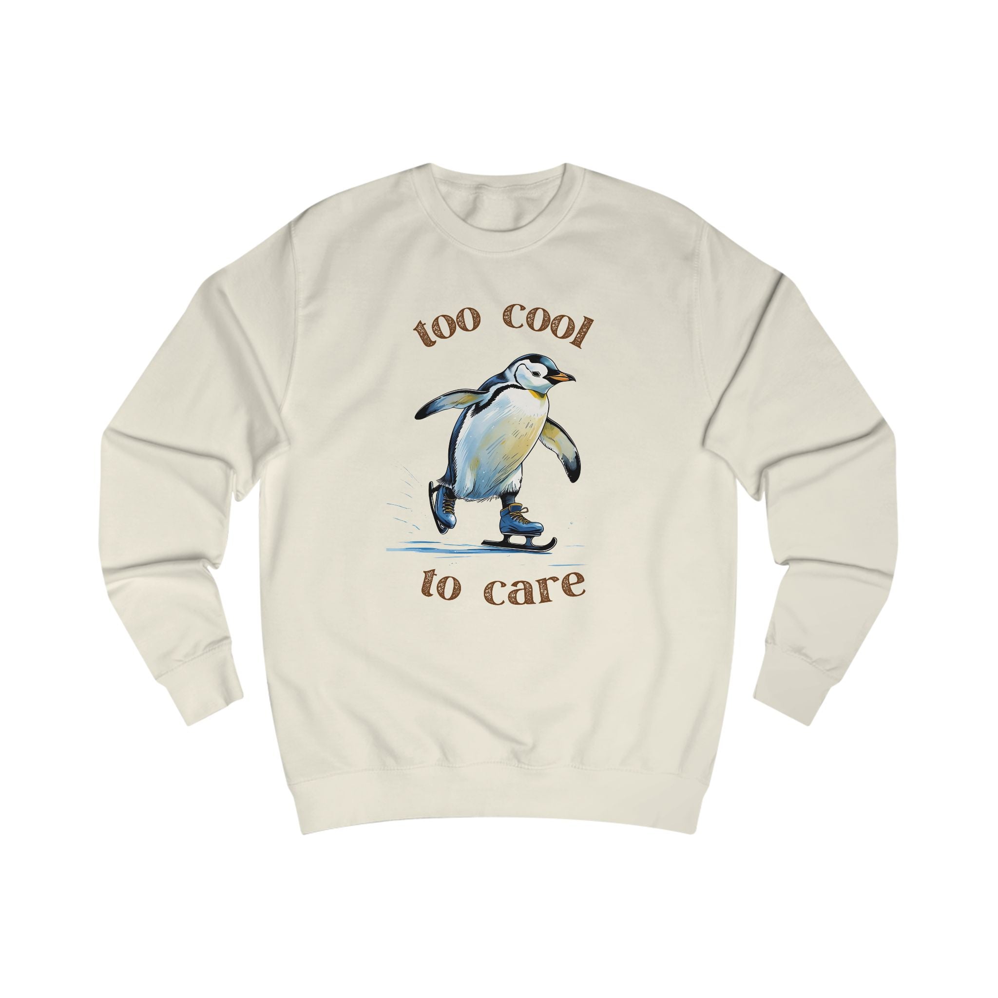 Cool Penguin Unisex Sweatshirt, Funny Sweatshirt, Cute Animal Apparel, Casual Wear, Gift for Animal Lovers, Winter Fashion
