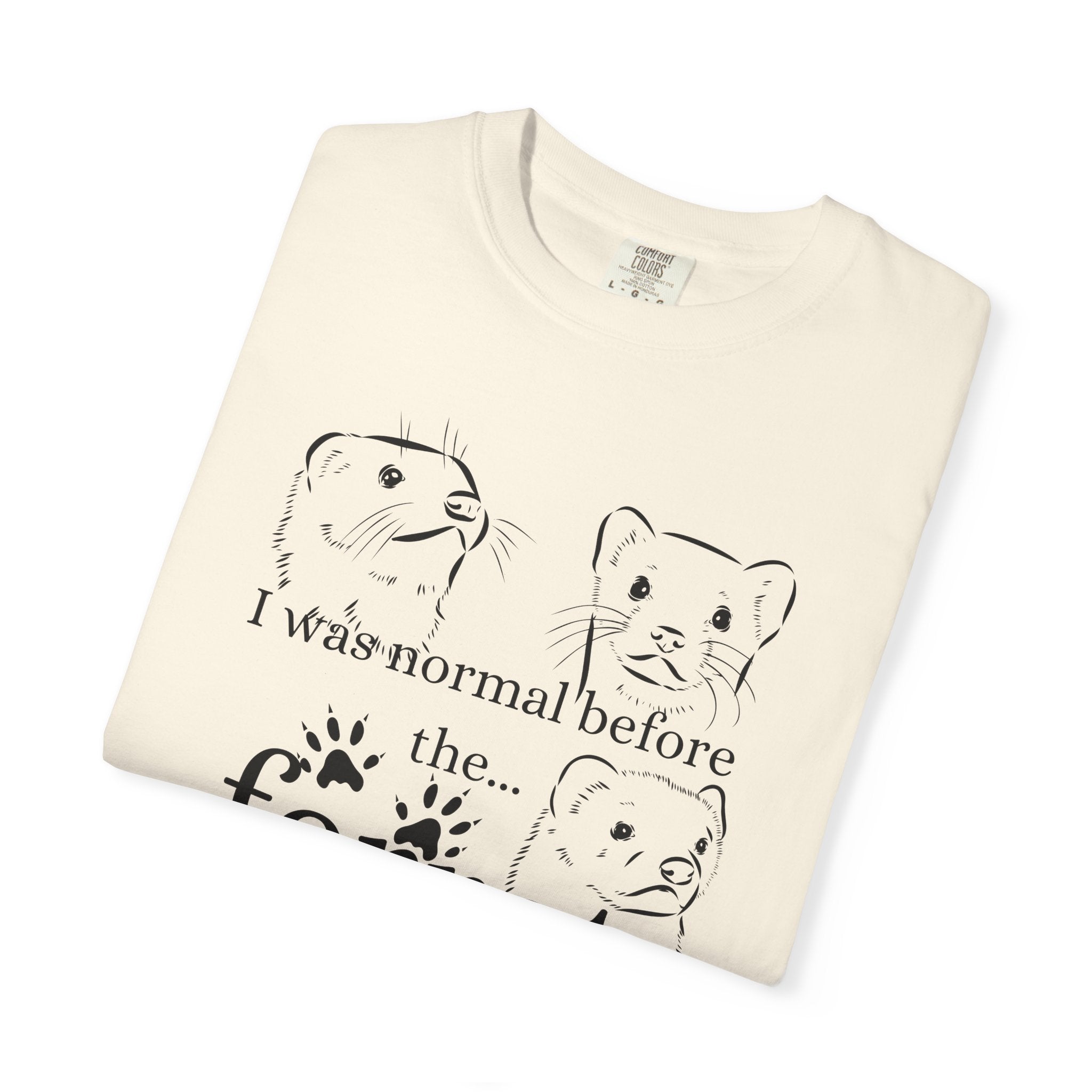 Whimsical Ferret T-shirt, Cute Animal Lover Tee, Gift for Pet Owners, Funny Graphic Tee, Ferret Mom/Dad Gift