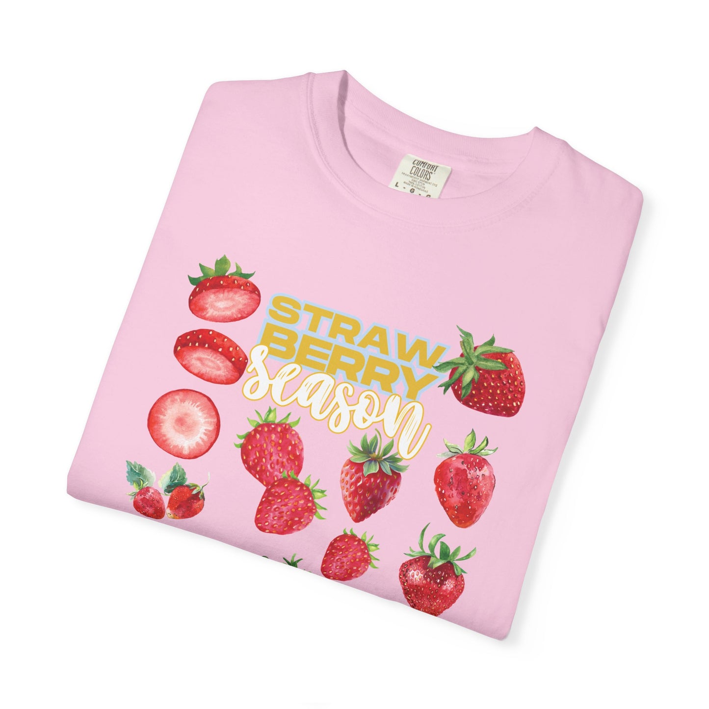 Strawberry Season T-Shirt, Summer Tee, Fruit Lover Gift, Unisex Casual Wear, Fun Graphic Shirt, Cute Outfit Idea