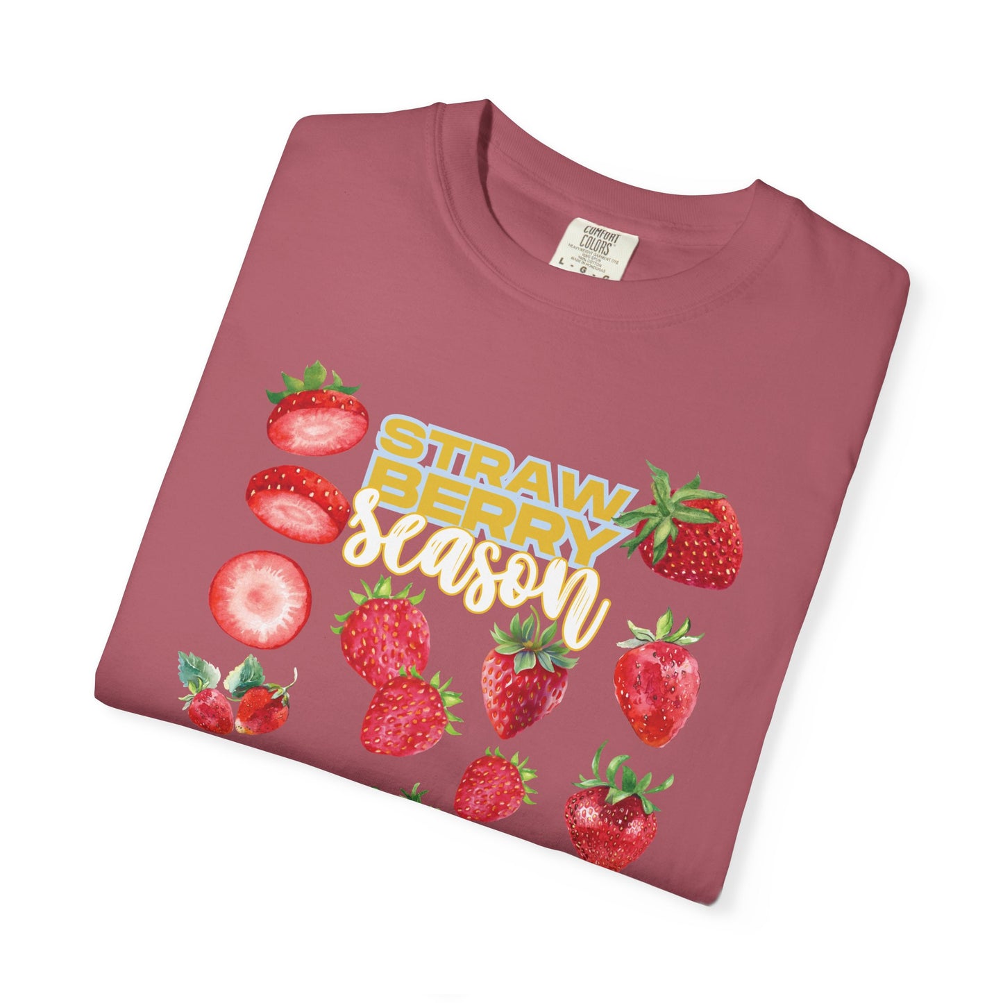 Strawberry Season T-Shirt, Summer Tee, Fruit Lover Gift, Unisex Casual Wear, Fun Graphic Shirt, Cute Outfit Idea
