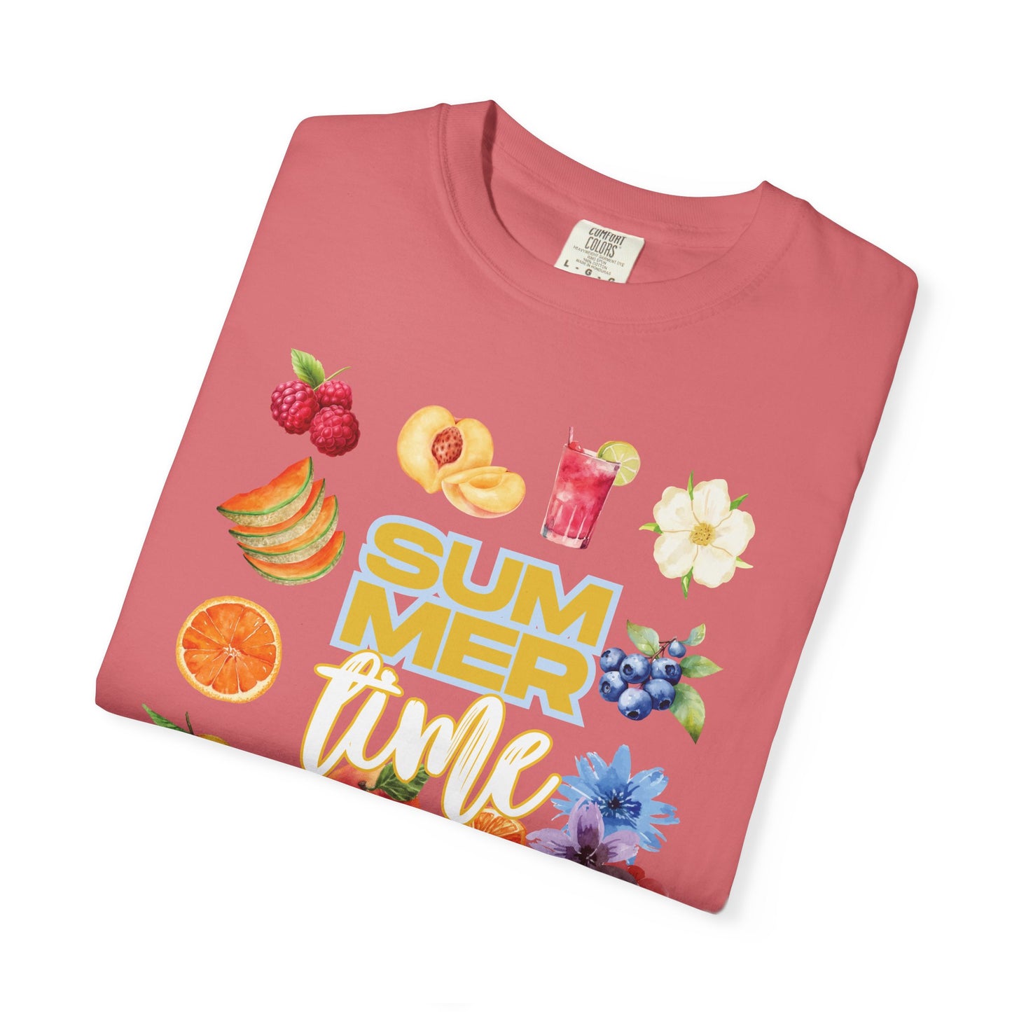 Summer Fruit Vibes T-Shirt, Unisex Casual Tee, Graphic Tee for Summer, Beachwear, Vacation Top, Gift for Her