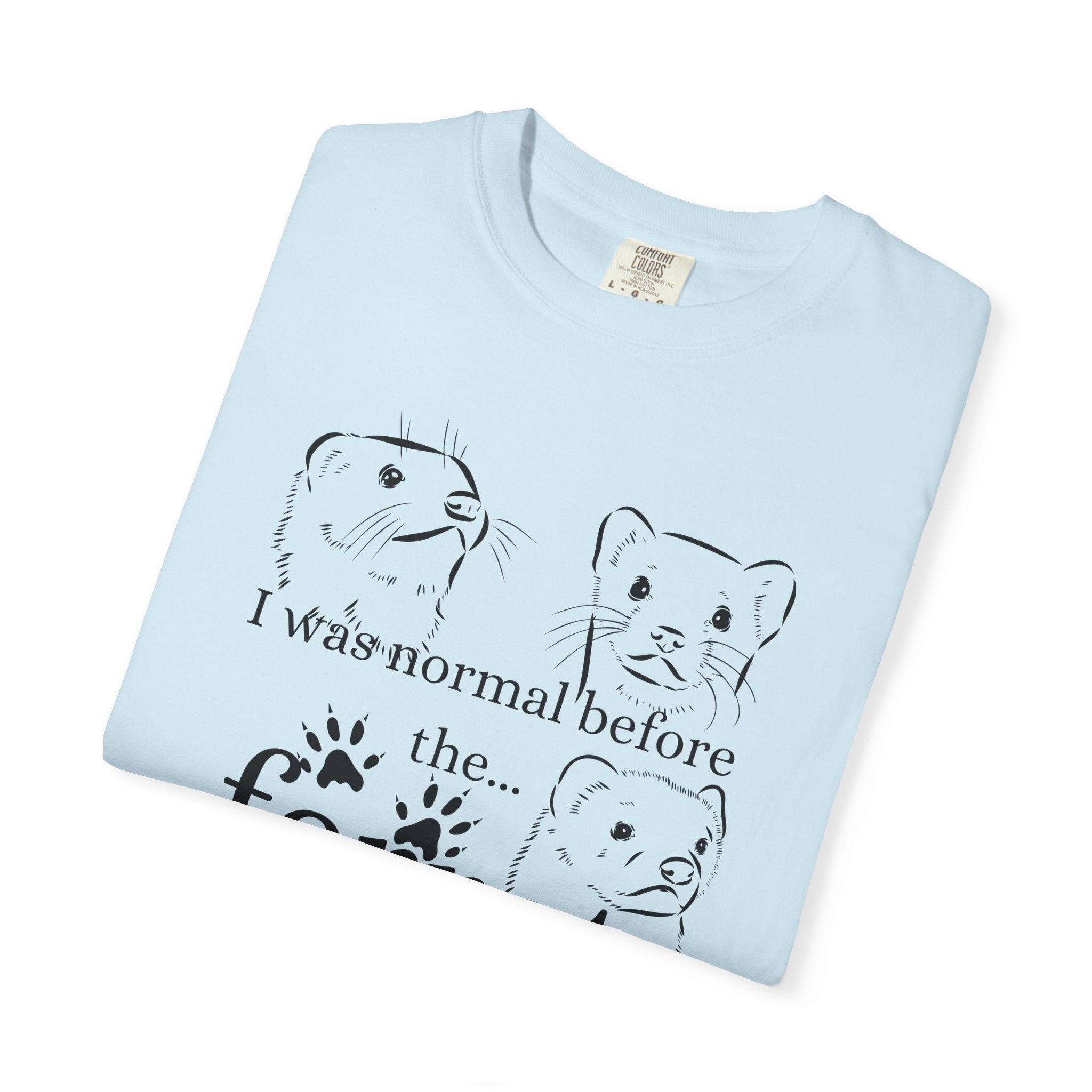 Whimsical Ferret T-shirt, Cute Animal Lover Tee, Gift for Pet Owners, Funny Graphic Tee, Ferret Mom/Dad Gift