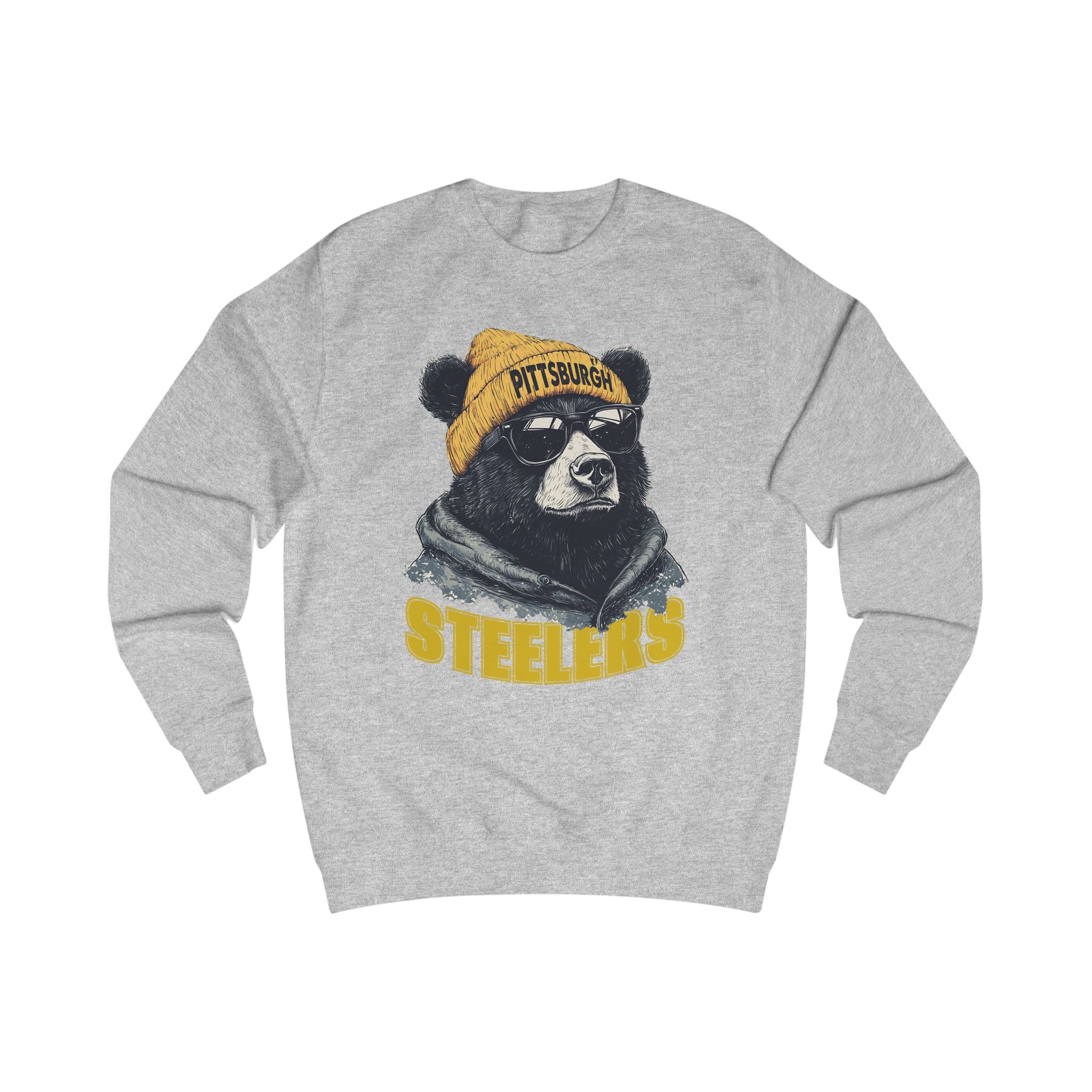 Pittsburgh Steelers Spirit Animal Mascot Bear Unisex Sweatshirt - Cozy Sports Apparel and Gift for Fans