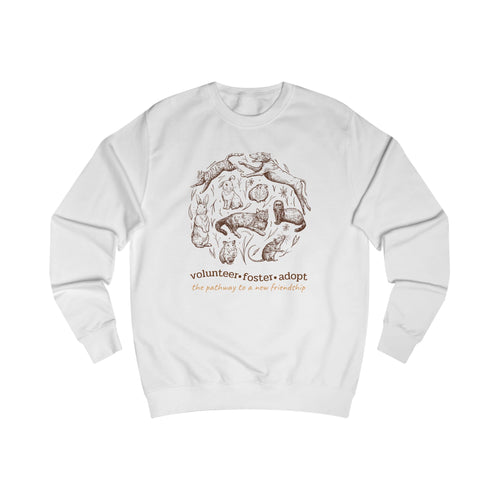 Animal Lover Sweatshirt - Volunteer Foster Adopt Cozy Crewneck