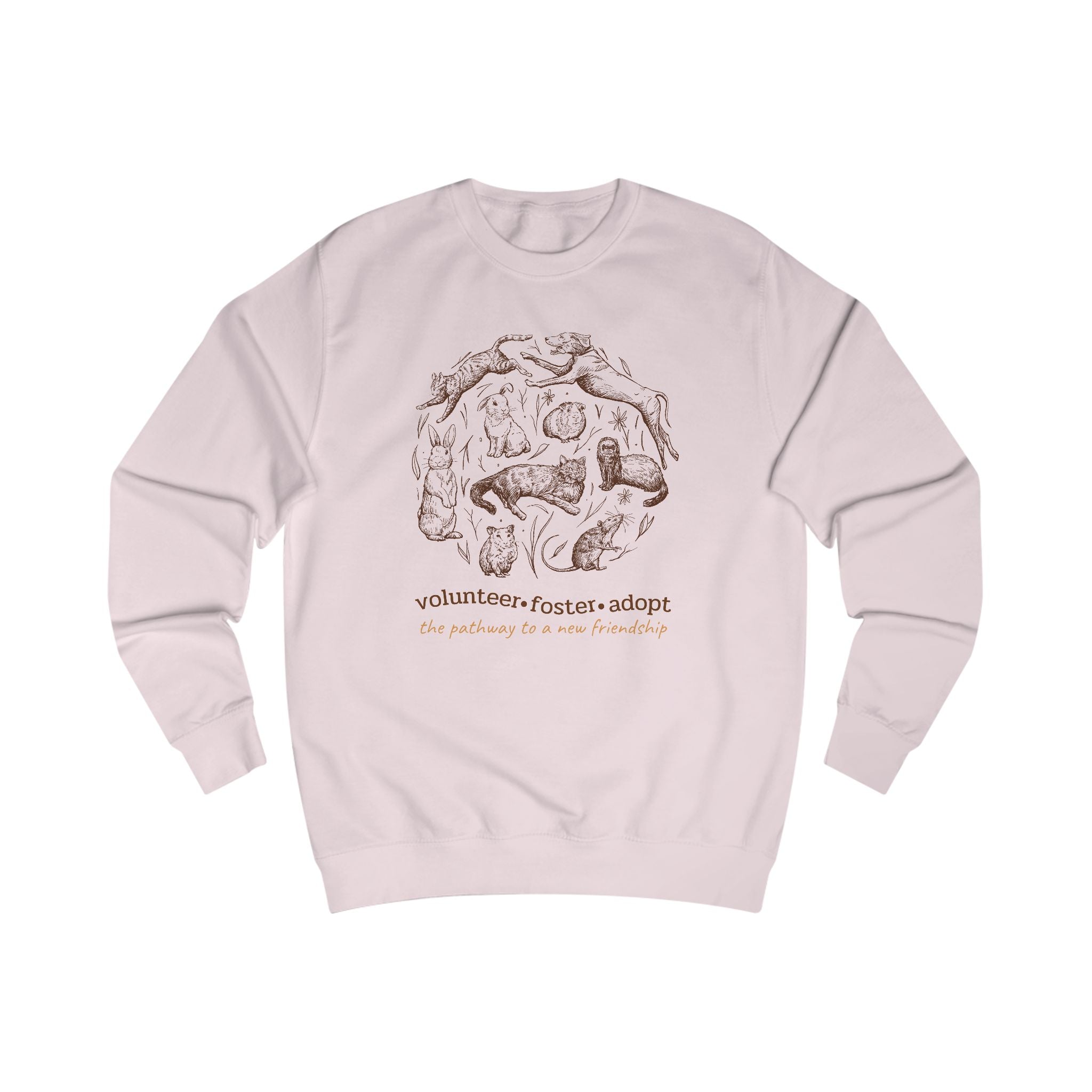 Animal Lover Sweatshirt - Volunteer Foster Adopt Cozy Crewneck
