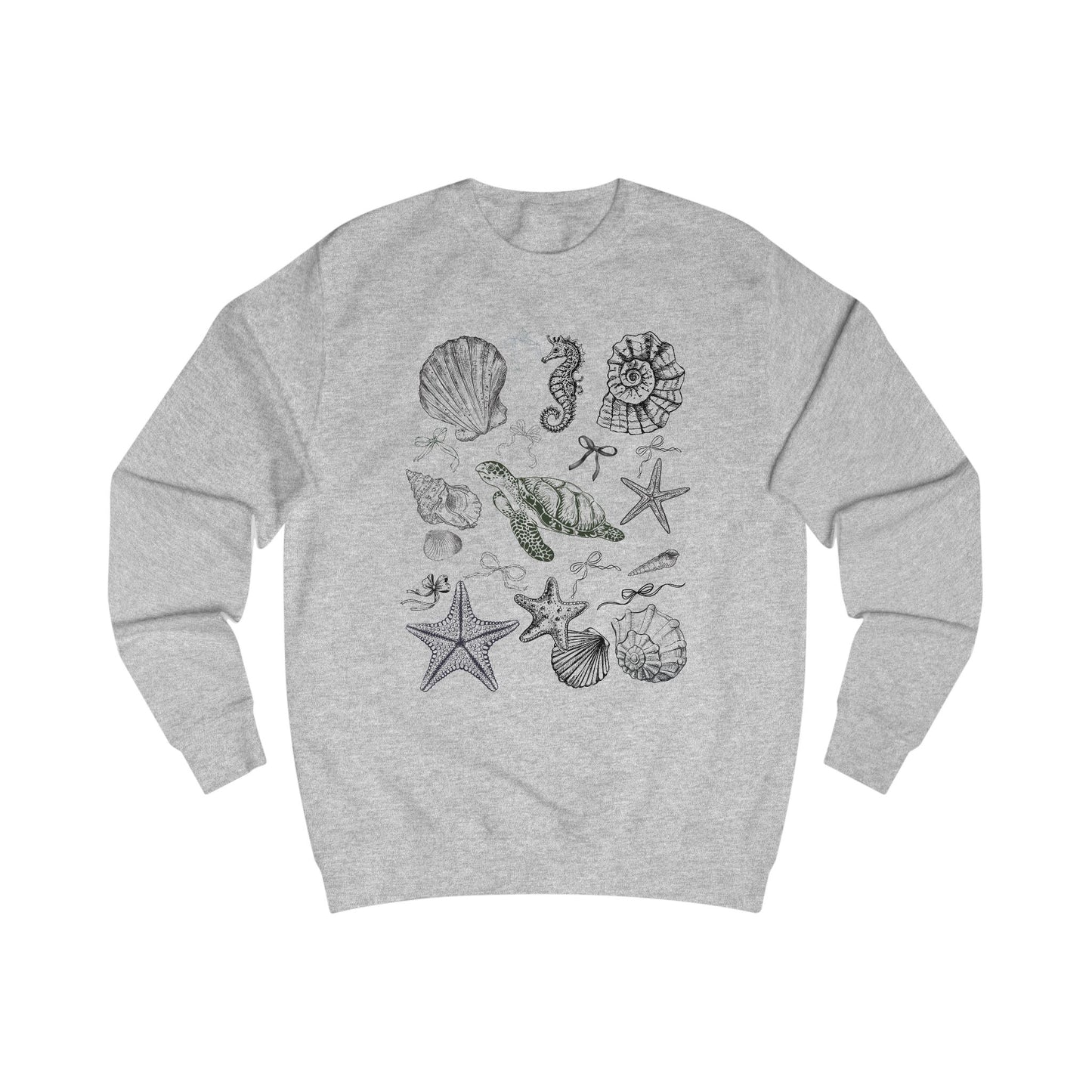 Coastal Shells Unisex Sweatshirt - Beach Lover's Gift, Casual Wear, Ocean Theme Apparel, Summer Wardrobe Essential, Nautical Style