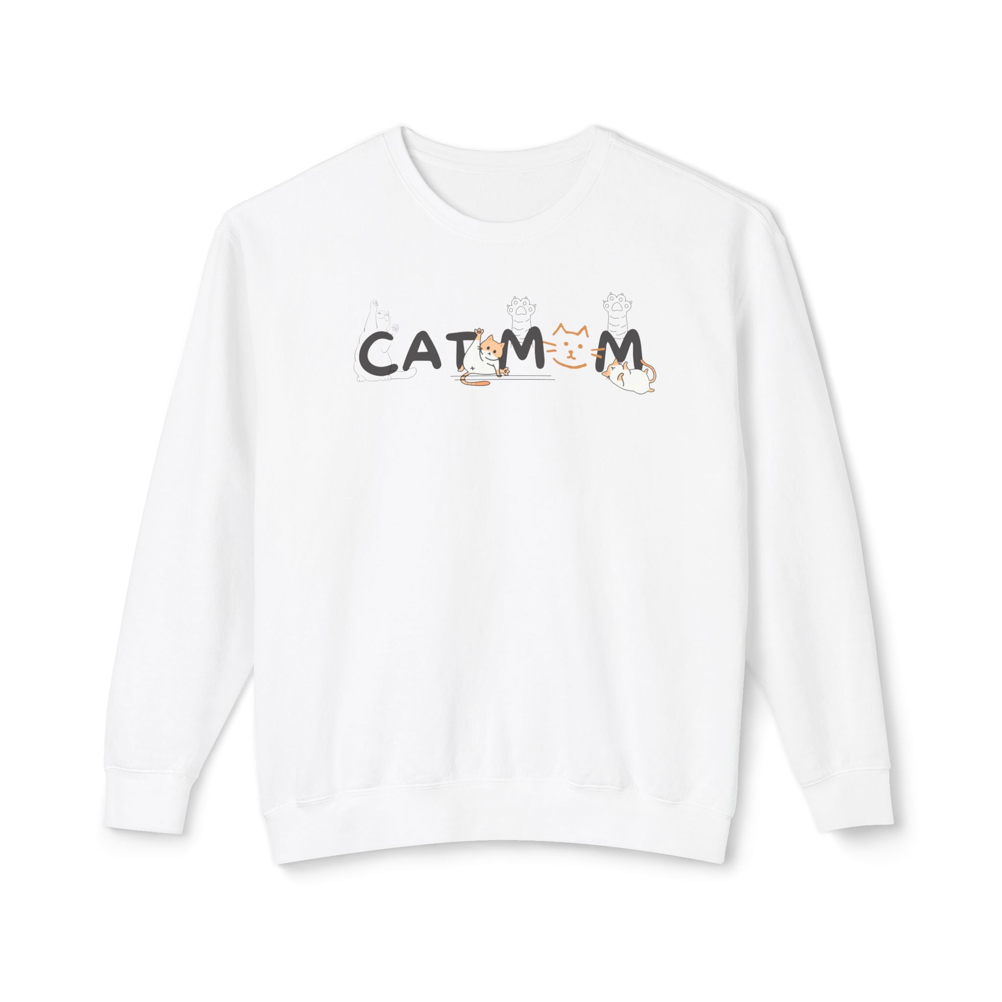 Cat Mom Lightweight Sweatshirt